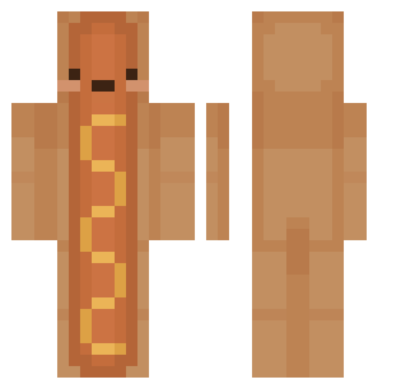 cheet0sik Minecraft skin, front and back view