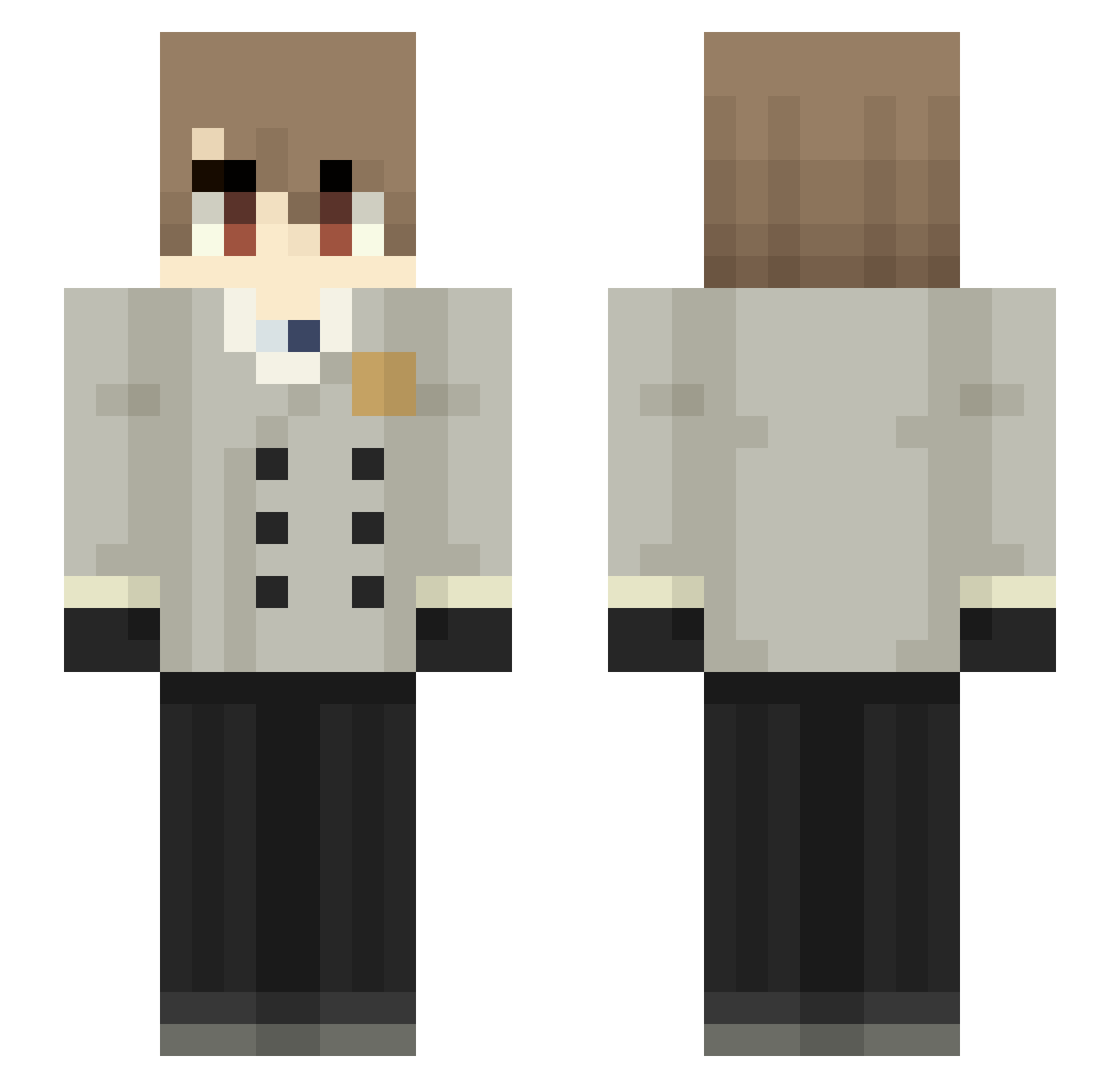 SION_daisuki Minecraft skin, front and back view