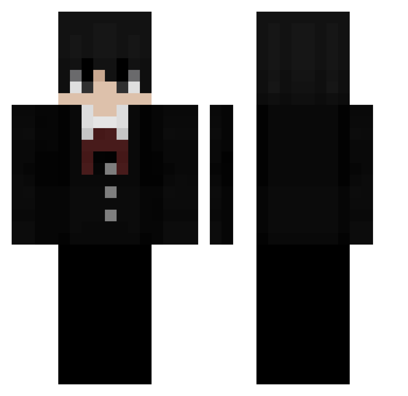 anthonygamer4k Minecraft skin, front and back view