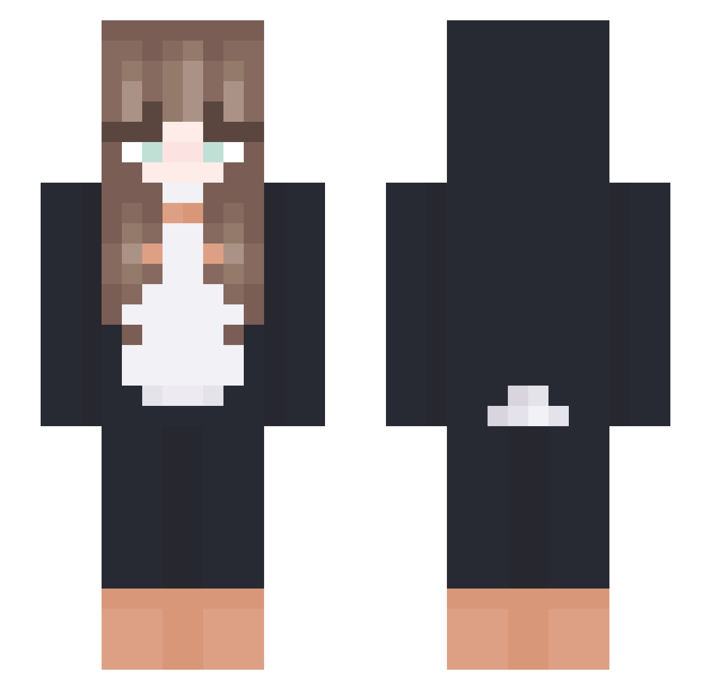 xMatodias Minecraft skin, front and back view