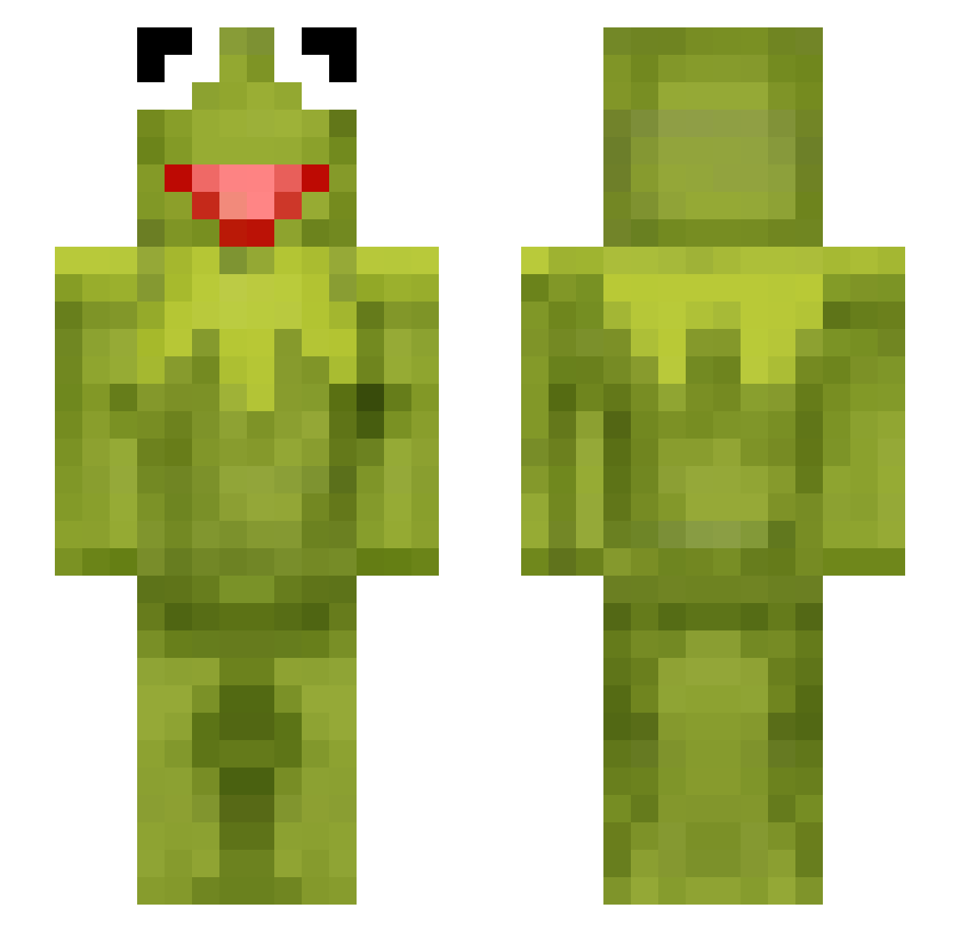 Salad_Ass1 Minecraft skin, front and back view