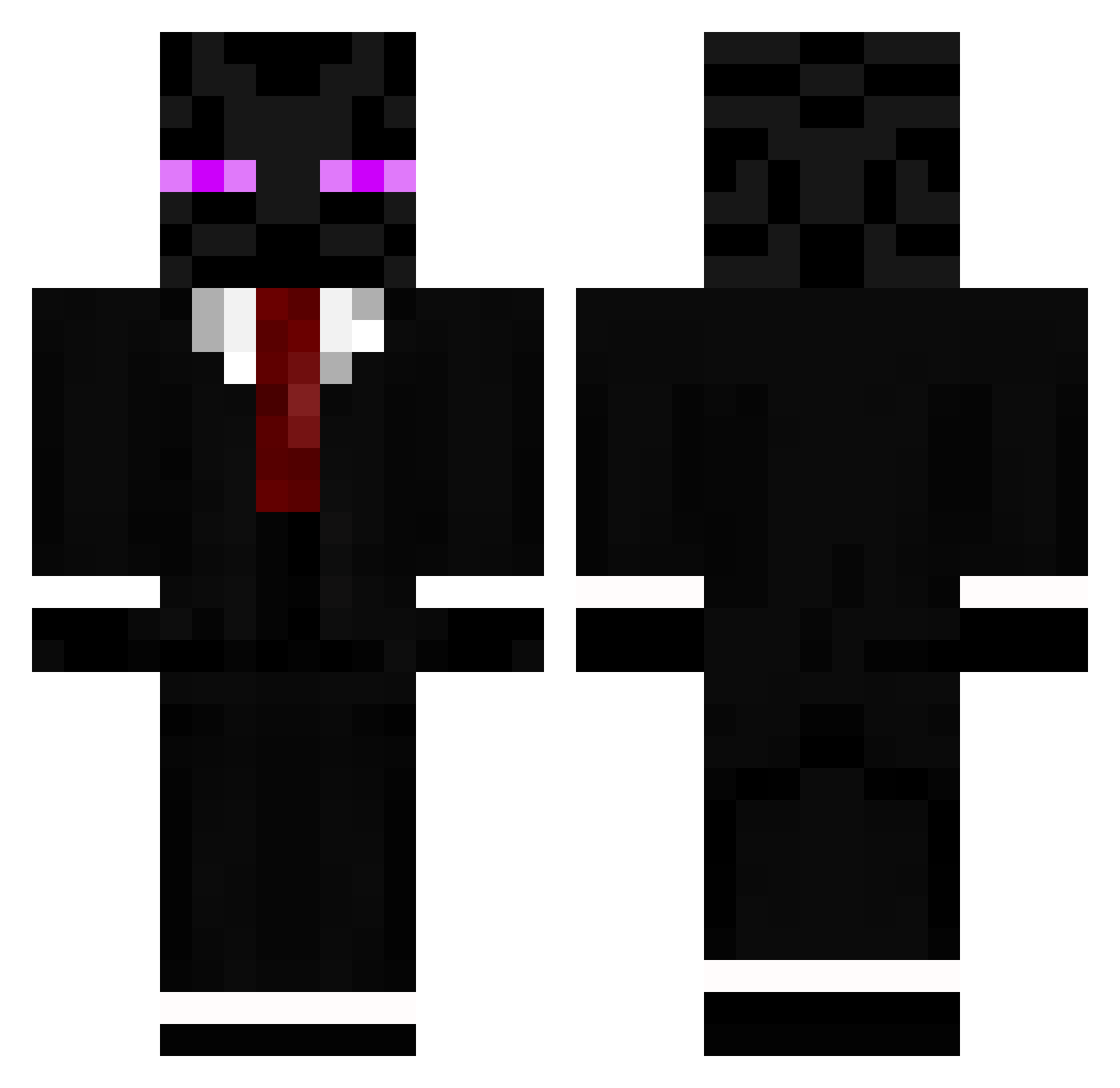 We_Respect Minecraft skin, front and back view