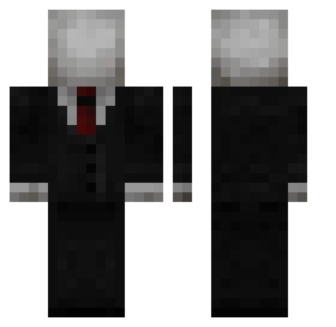 zQzALe Minecraft skin, front and back view