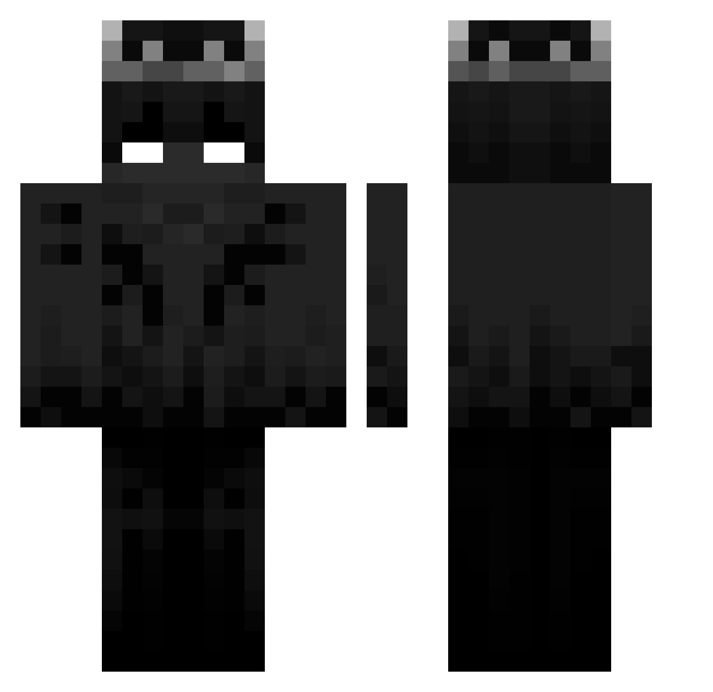 _zxc27 Minecraft skin, front and back view