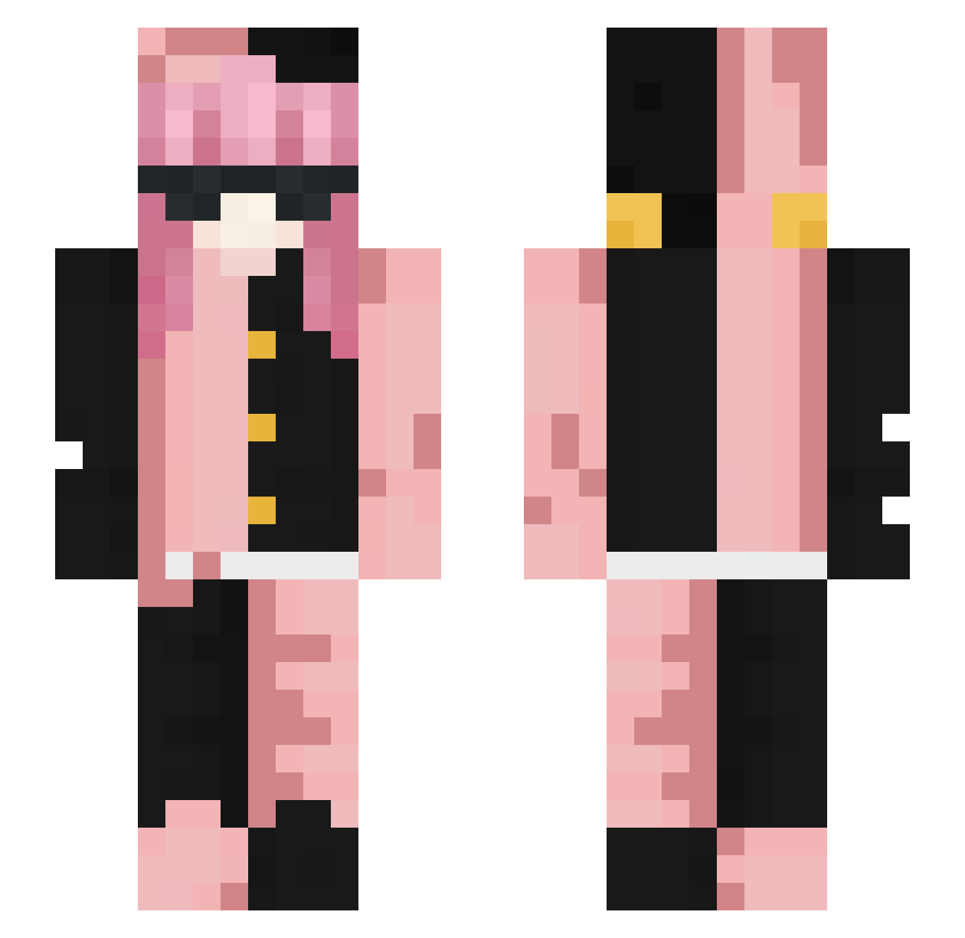 naoeovinho Minecraft skin, front and back view