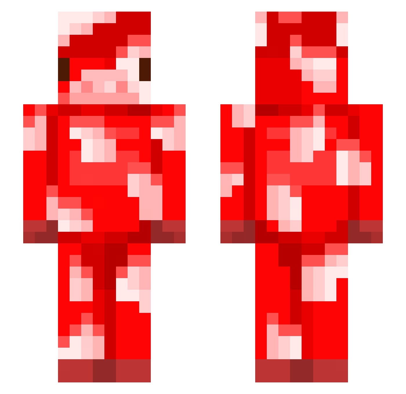 bluey_gamer Minecraft skin, front and back view