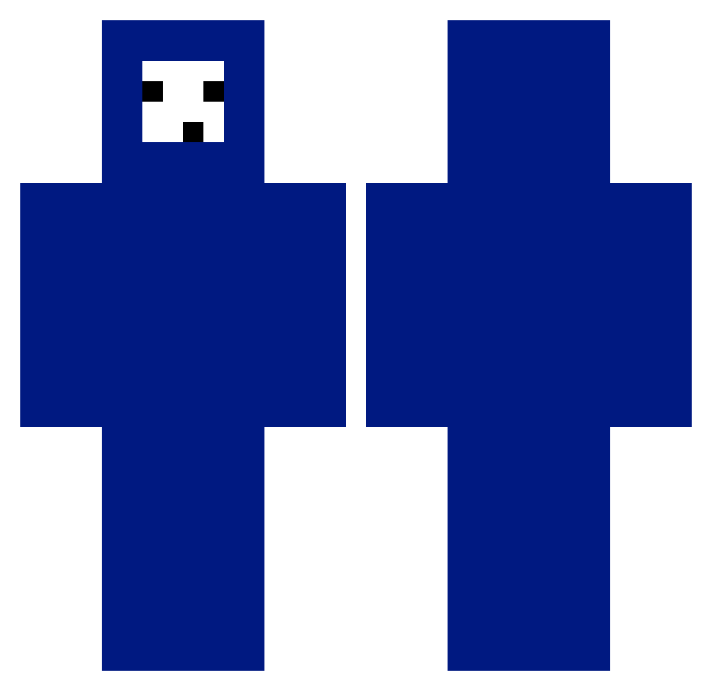 StrappedWings93 Minecraft skin, front and back view