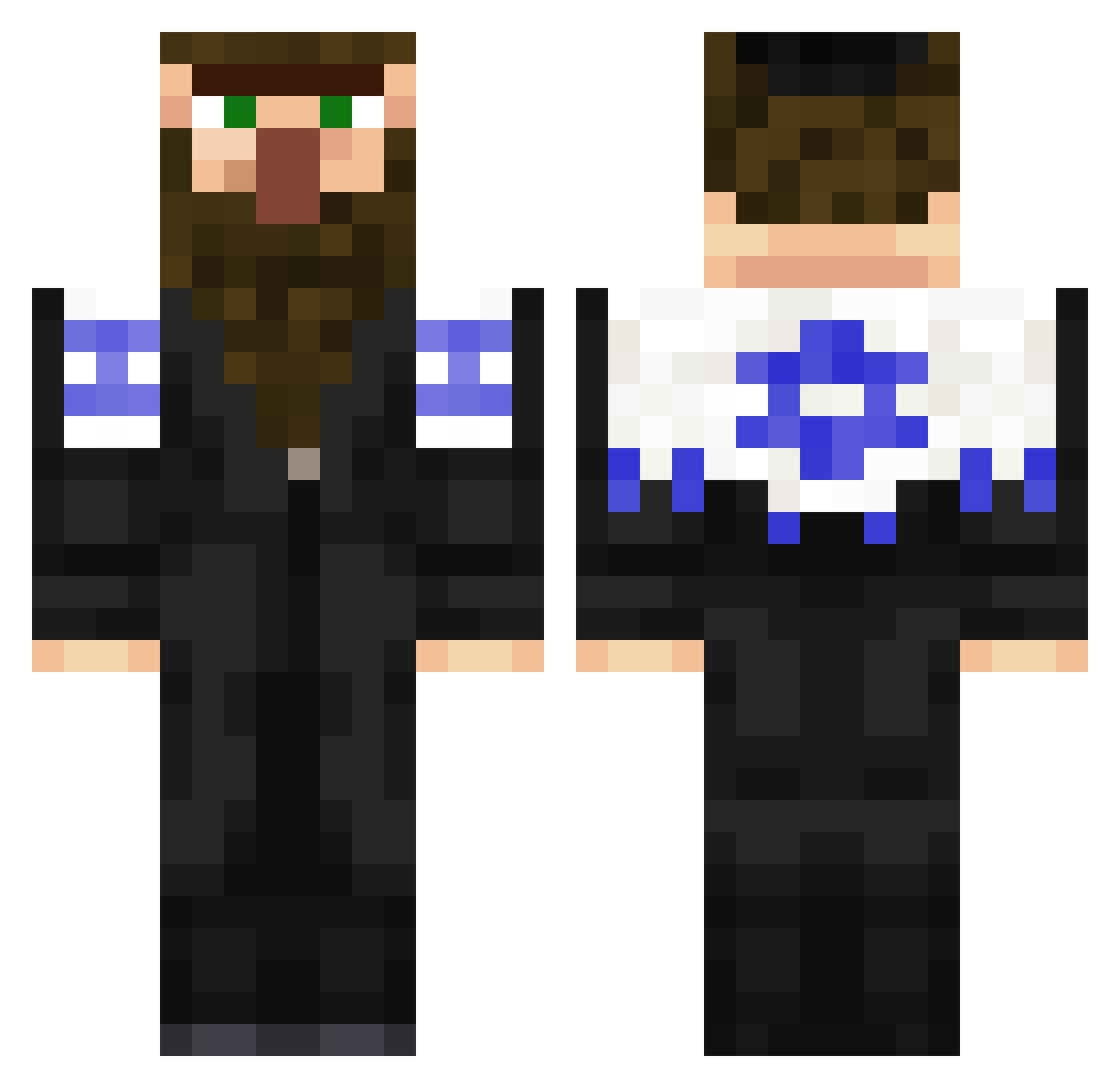 xXElmox1204Xx Minecraft skin, front and back view