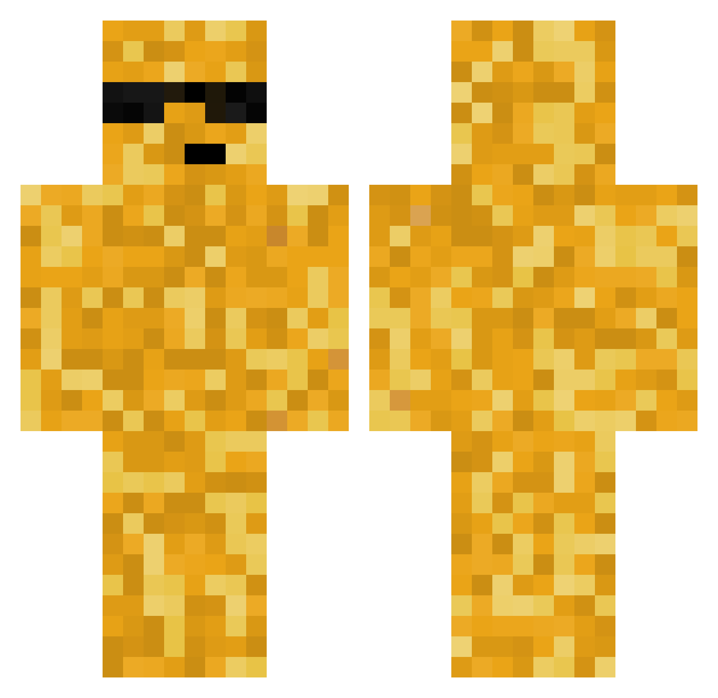 NuggetRTW Minecraft skin, front and back view