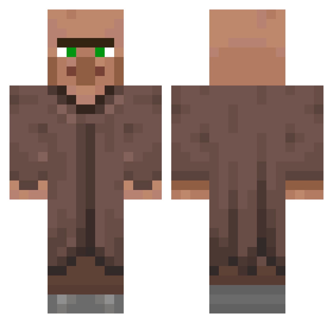 TengGengQiang Minecraft skin, front and back view