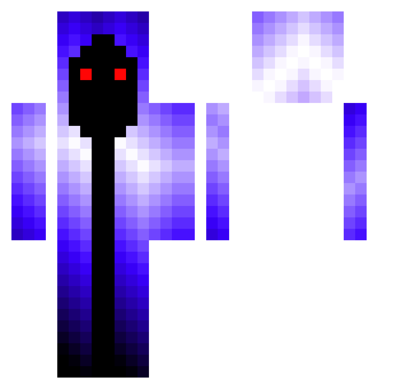 Hundjager Minecraft skin, front and back view