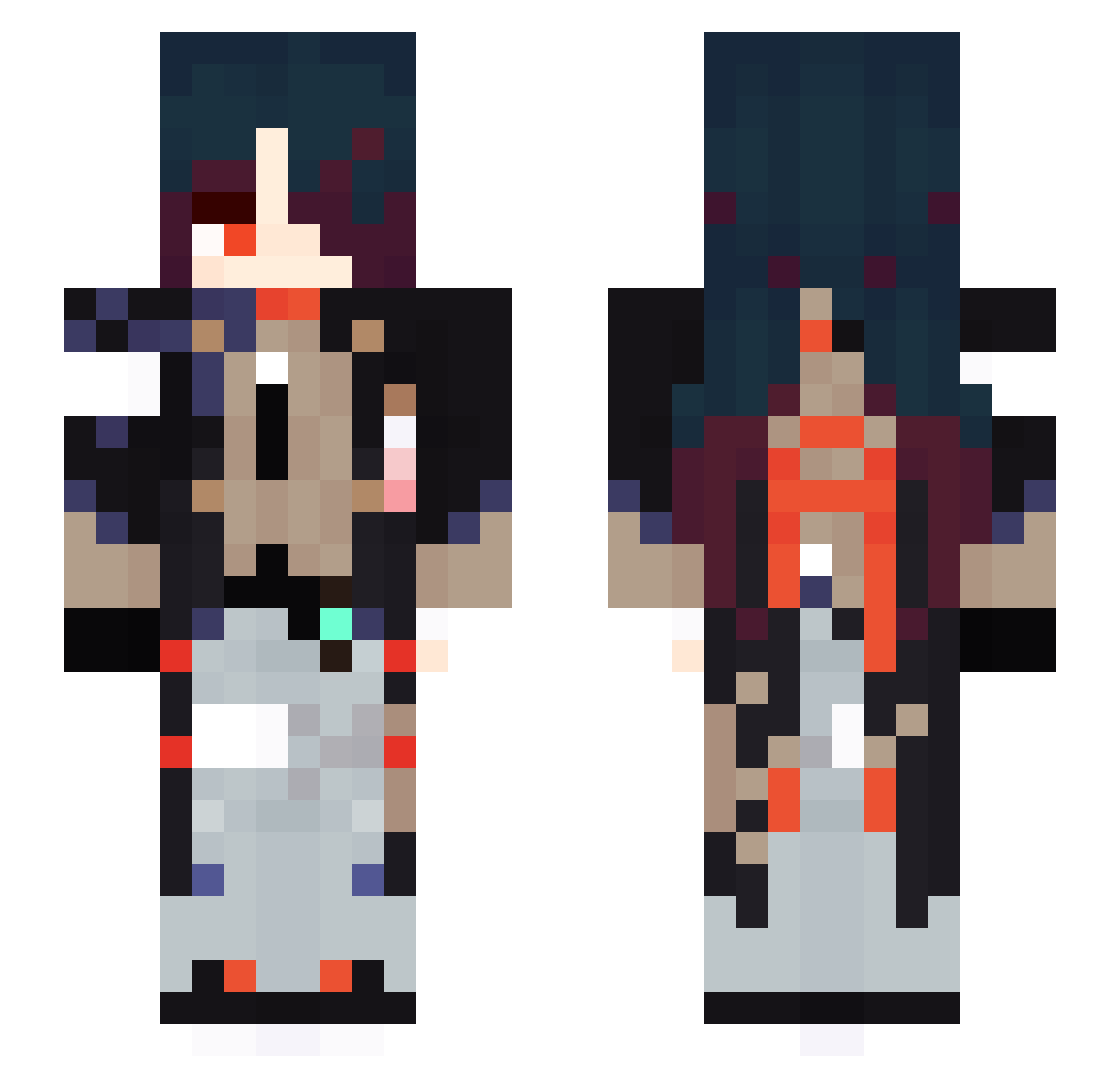 _rhylie_ Minecraft skin, front and back view