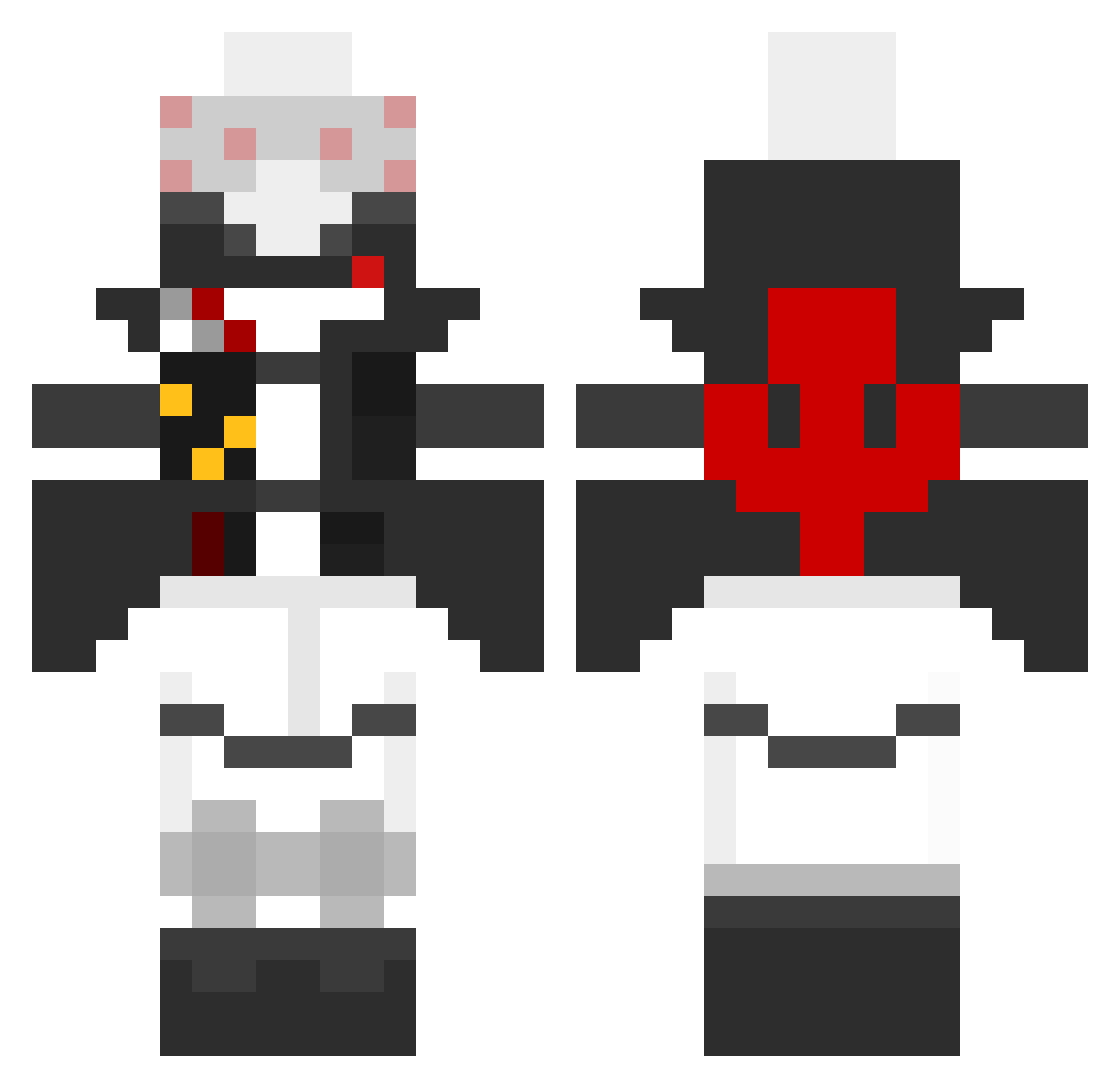 EVANGELION_01 Minecraft skin, front and back view