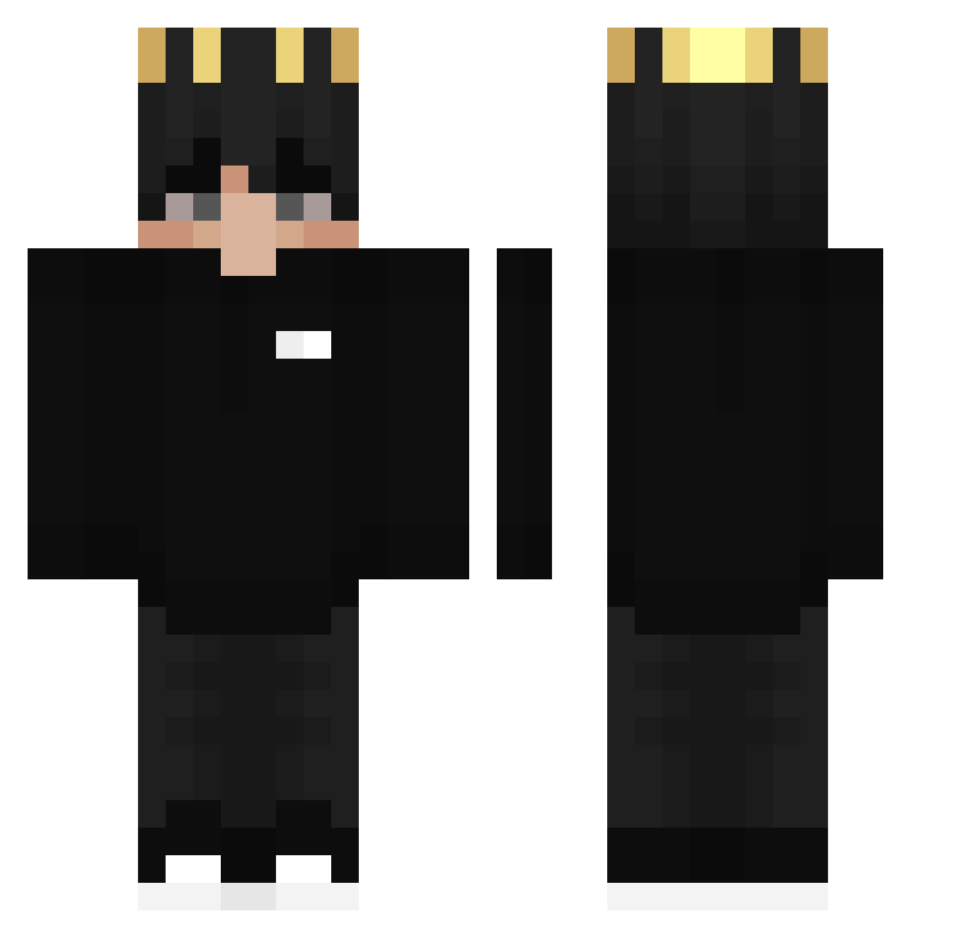 timeLush Minecraft skin, front and back view