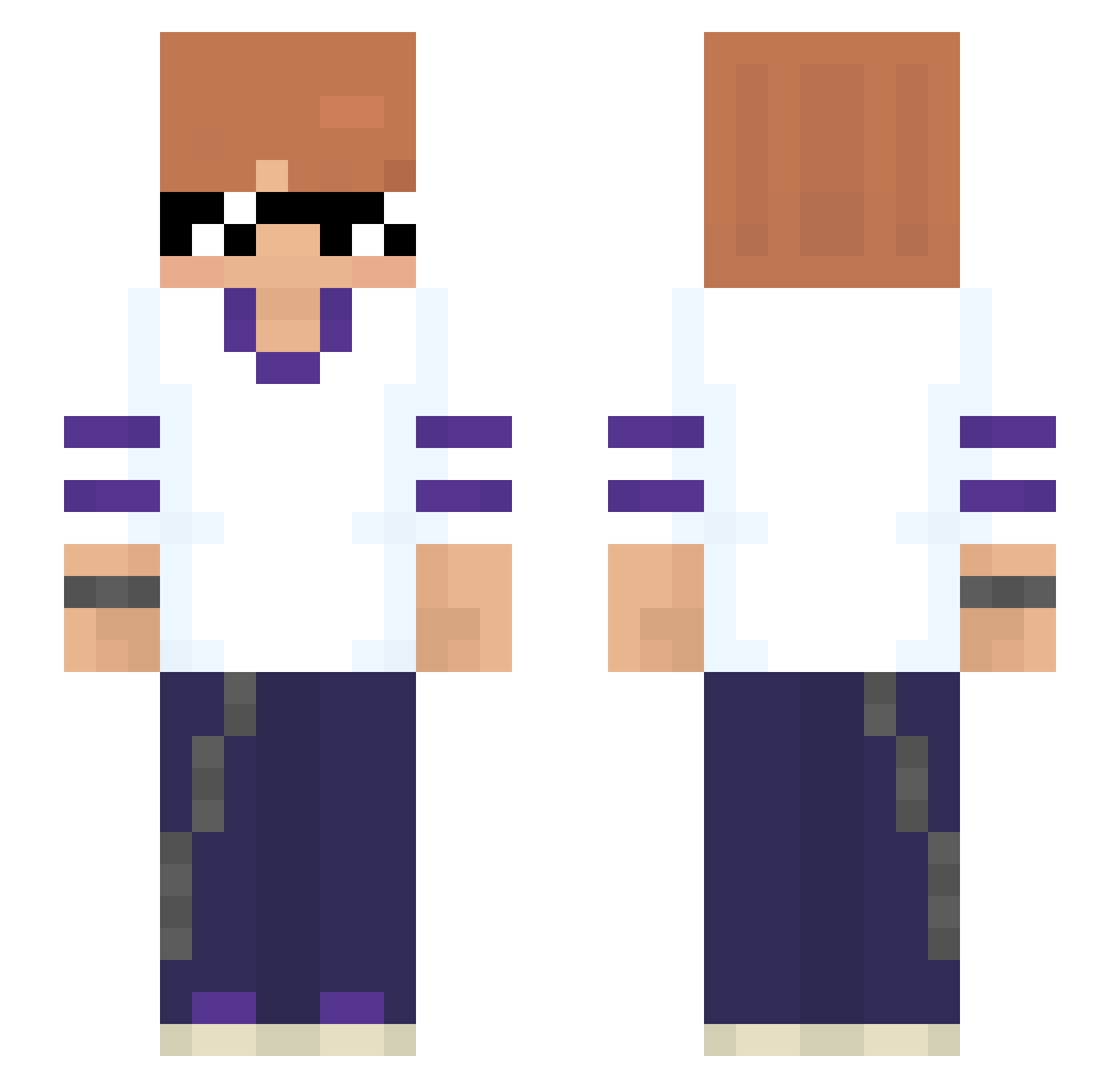 probablyjace Minecraft skin, front and back view