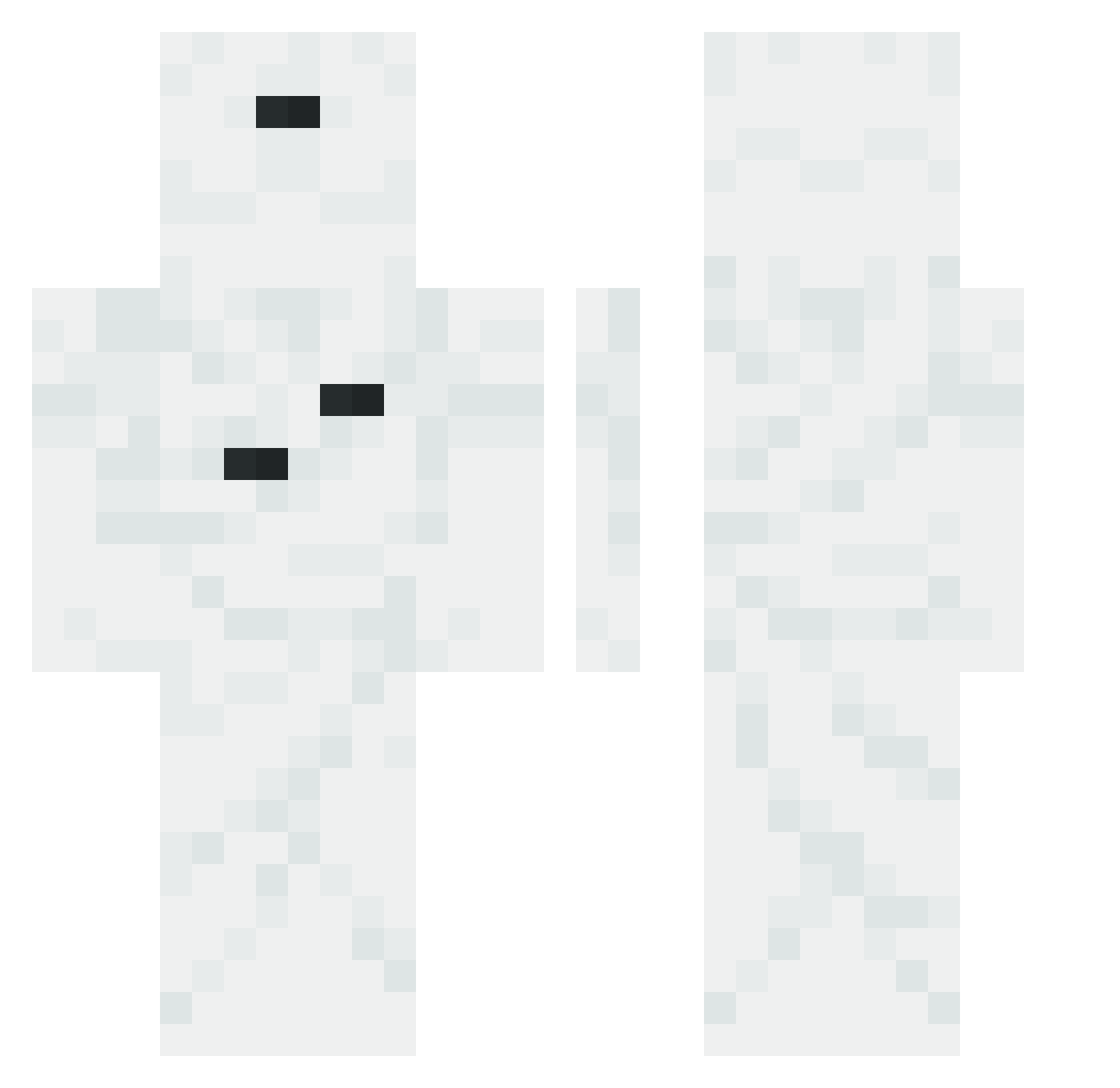 laffu23 Minecraft skin, front and back view