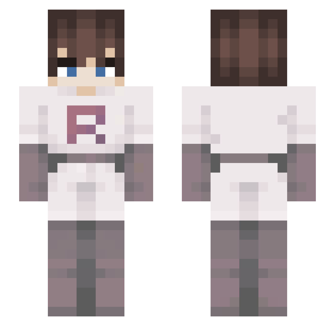 NovaTheBeagle01 Minecraft skin, front and back view