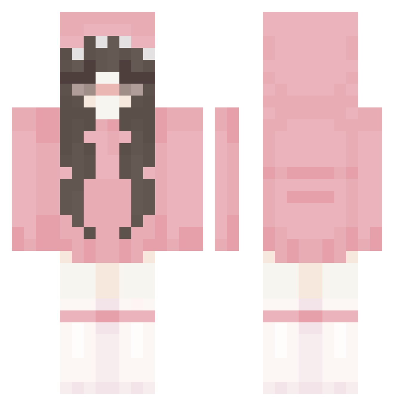 AleksanderB2016 Minecraft skin, front and back view