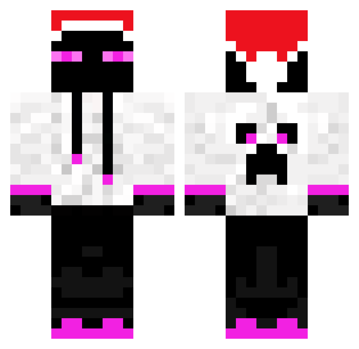 lovedy0u Minecraft skin, front and back view