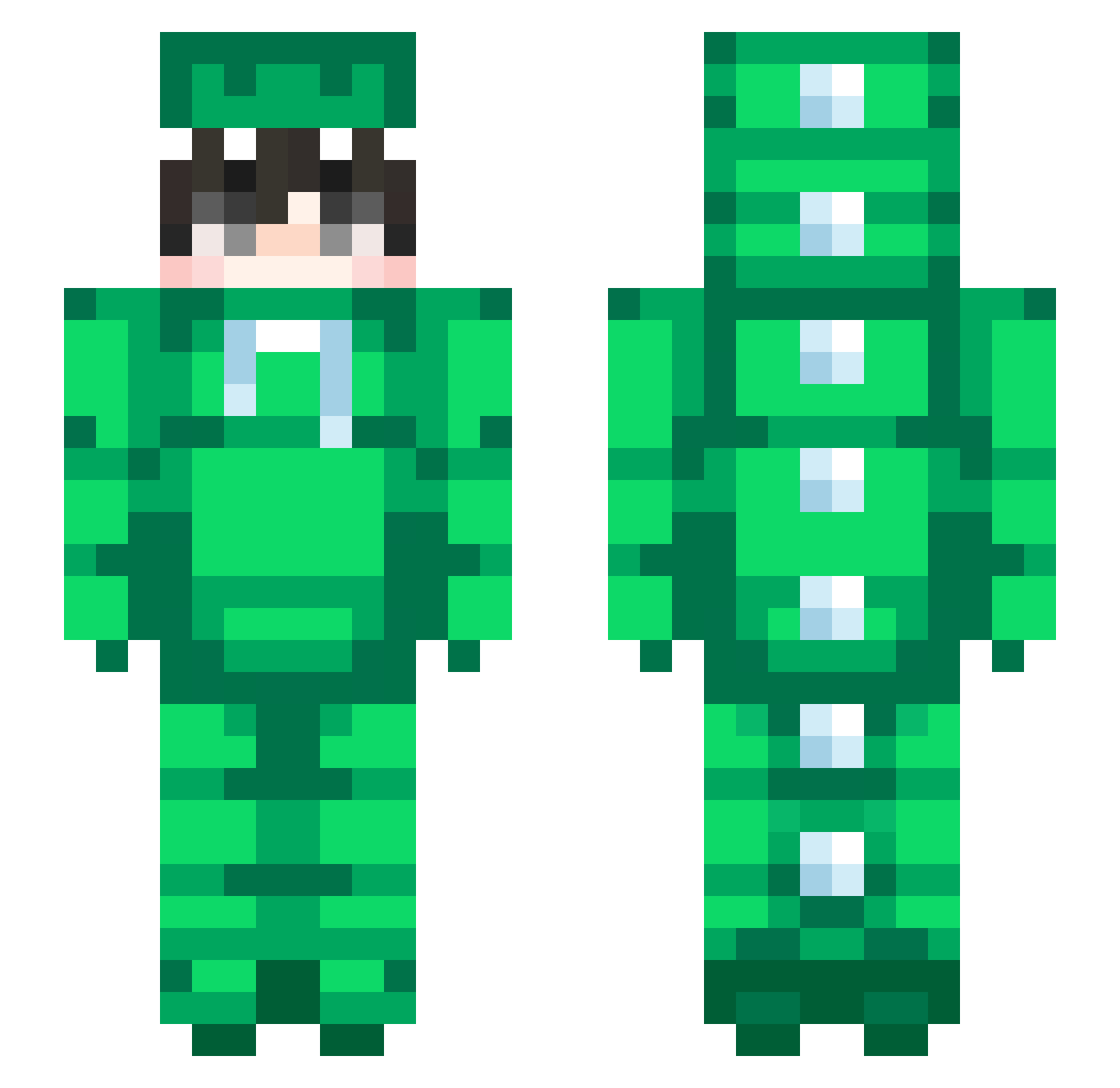 yann_777 Minecraft skin, front and back view