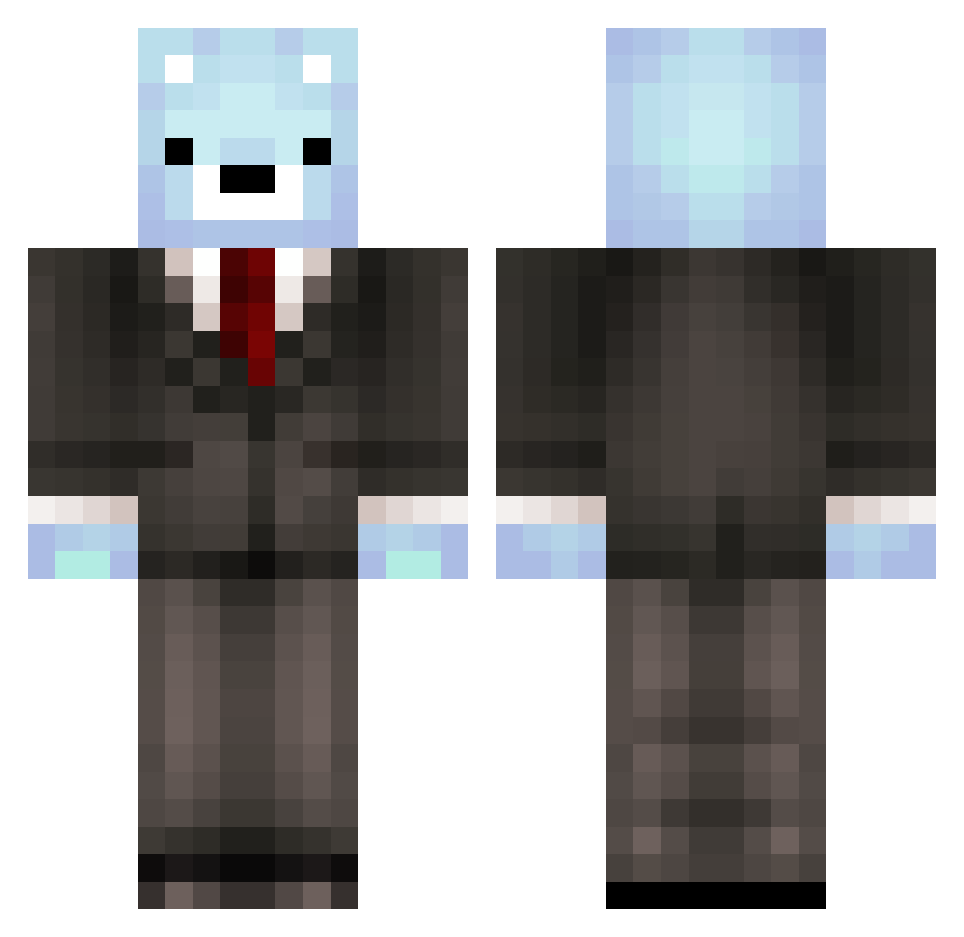 TechnicalError_ Minecraft skin, front and back view