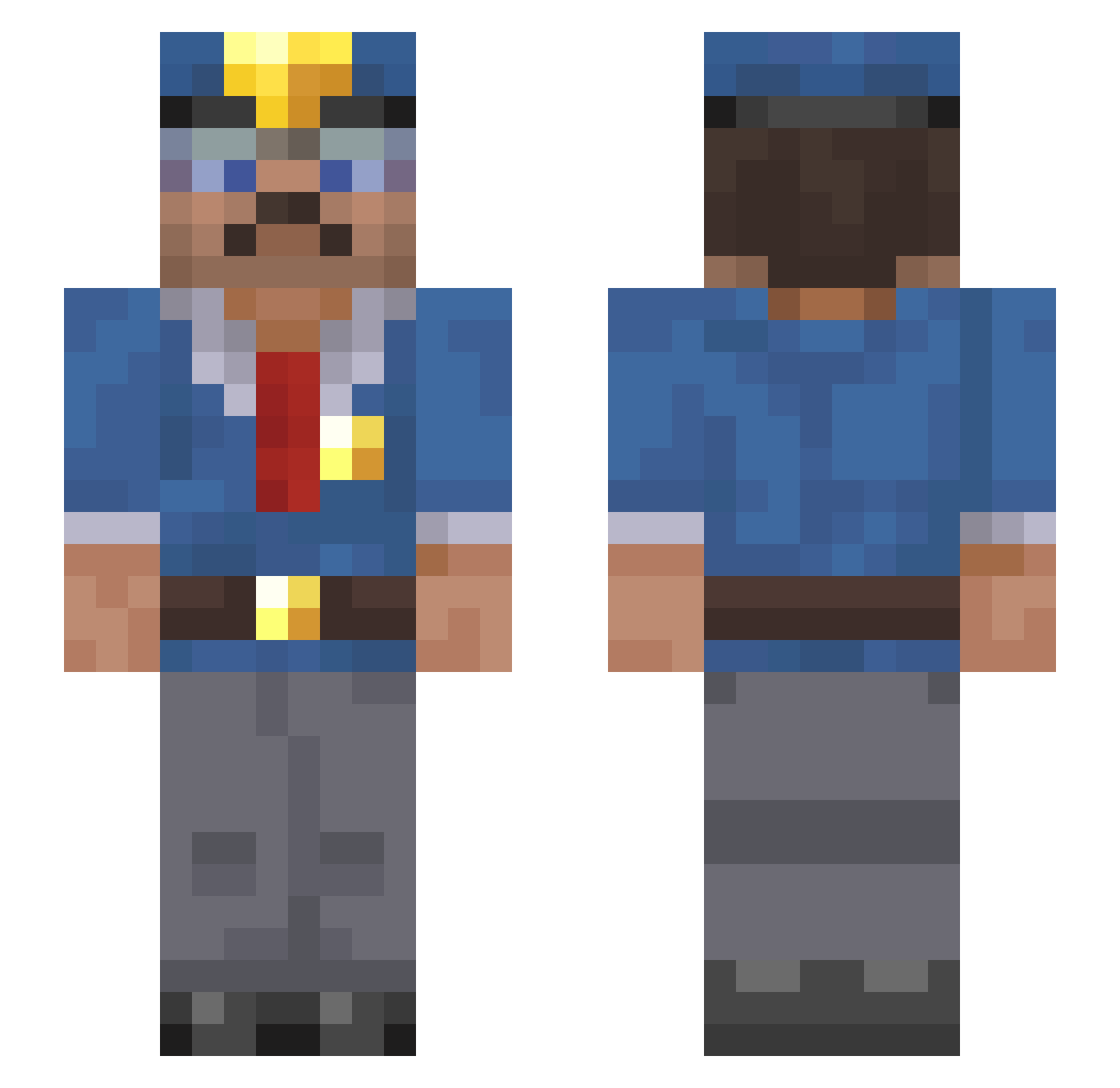 M0nt3x_ Minecraft skin, front and back view