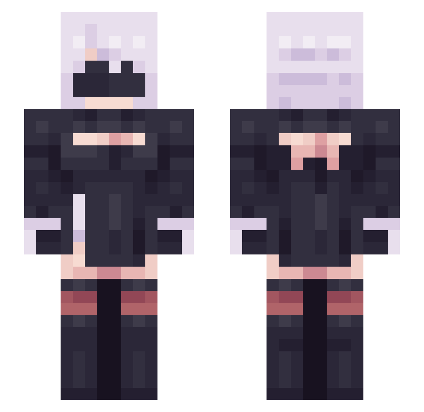 Kro5133 Minecraft skin, front and back view