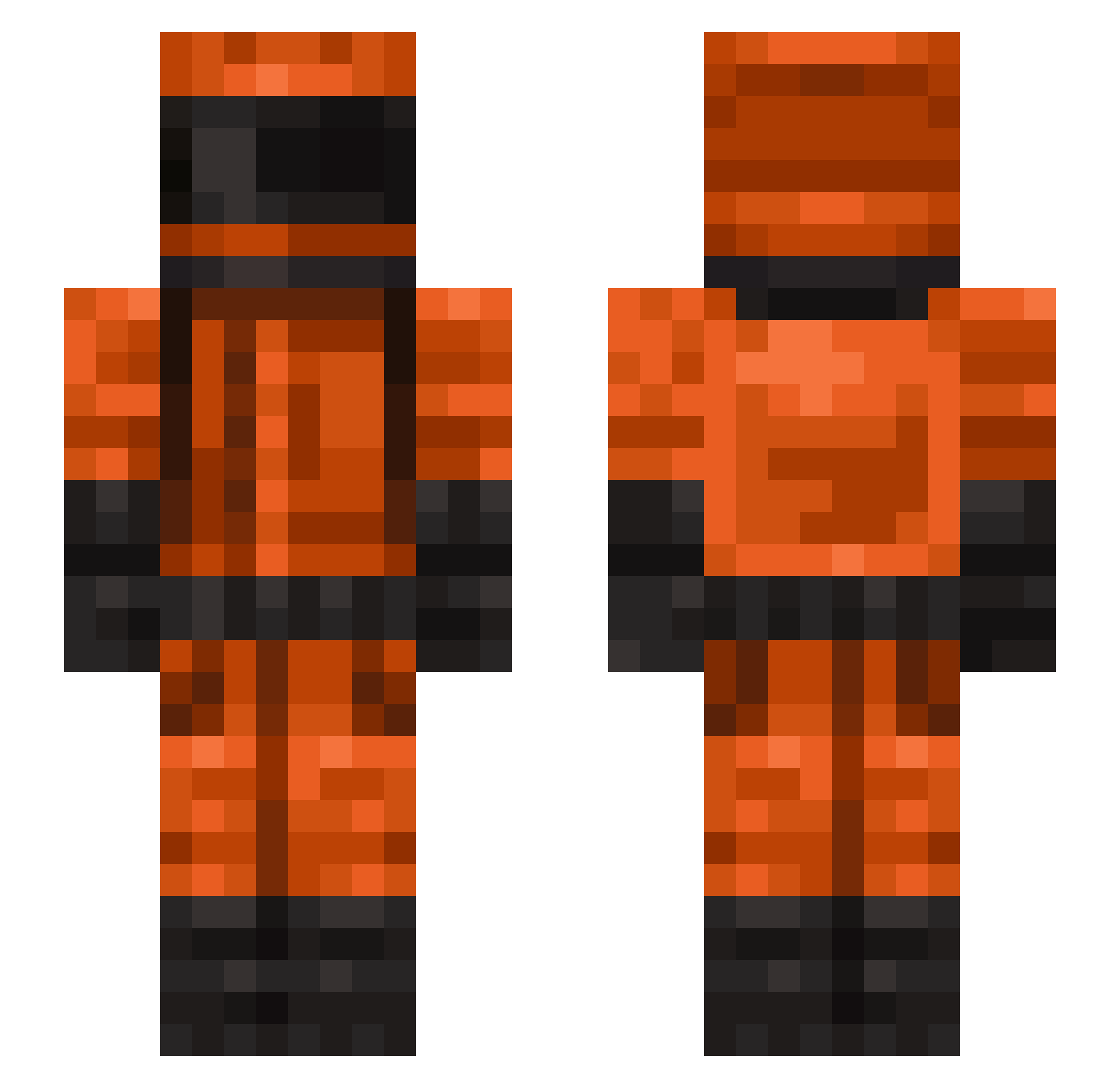 kanky31 Minecraft skin, front and back view