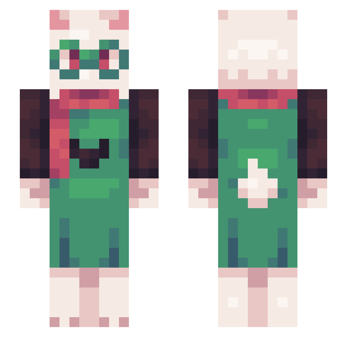 star_199X Minecraft skin, front and back view