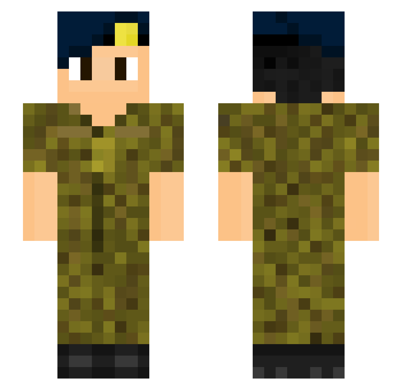 yyonghh Minecraft skin, front and back view