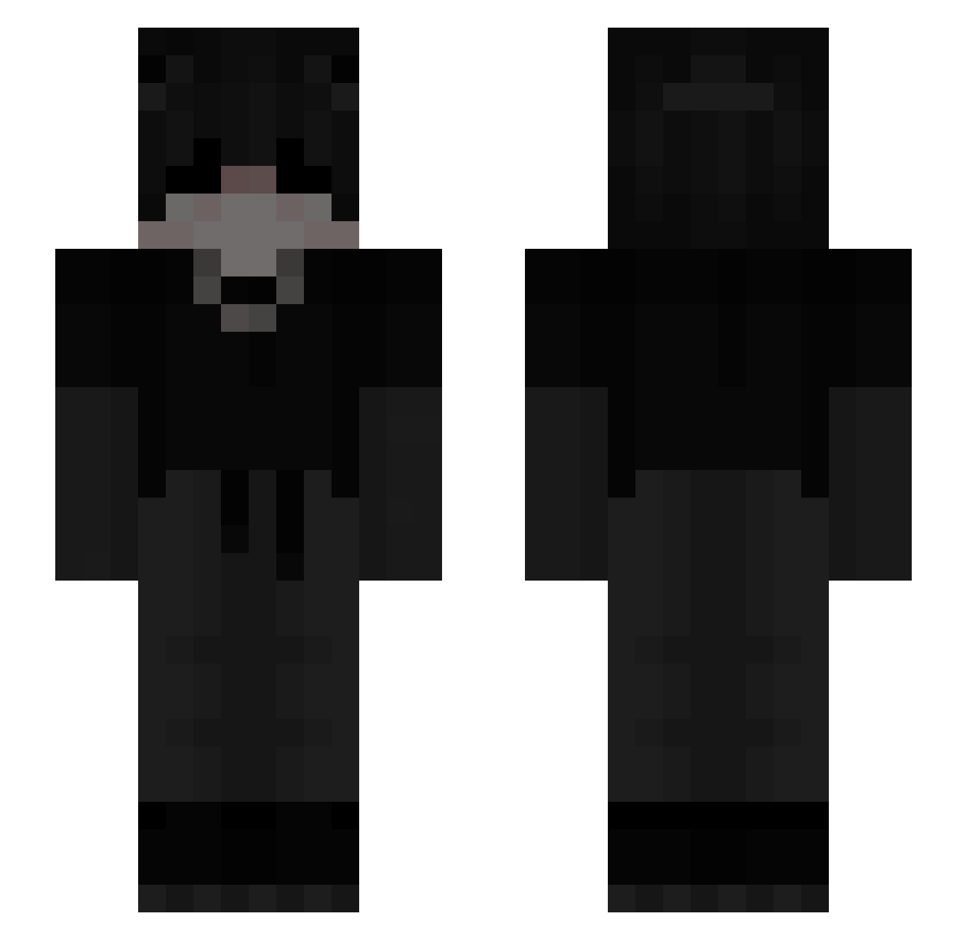 Isaac_ADG Minecraft skin, front and back view