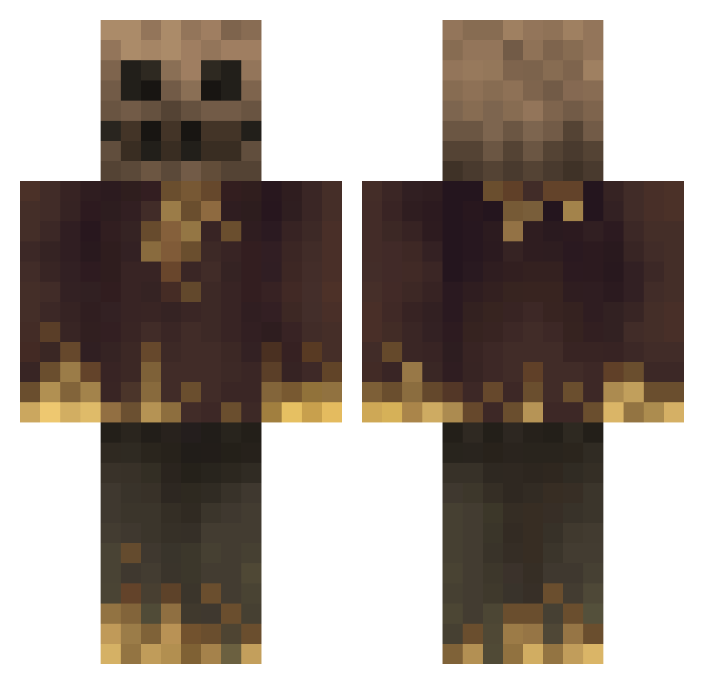 _Chris_ Minecraft skin, front and back view