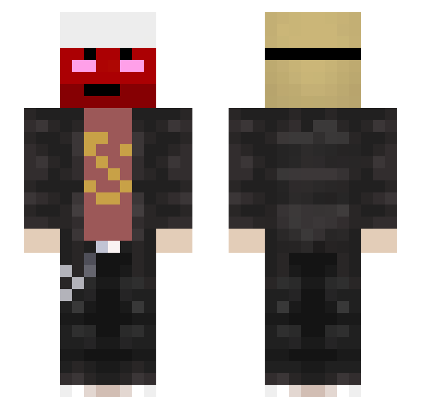 volgon_ Minecraft skin, front and back view