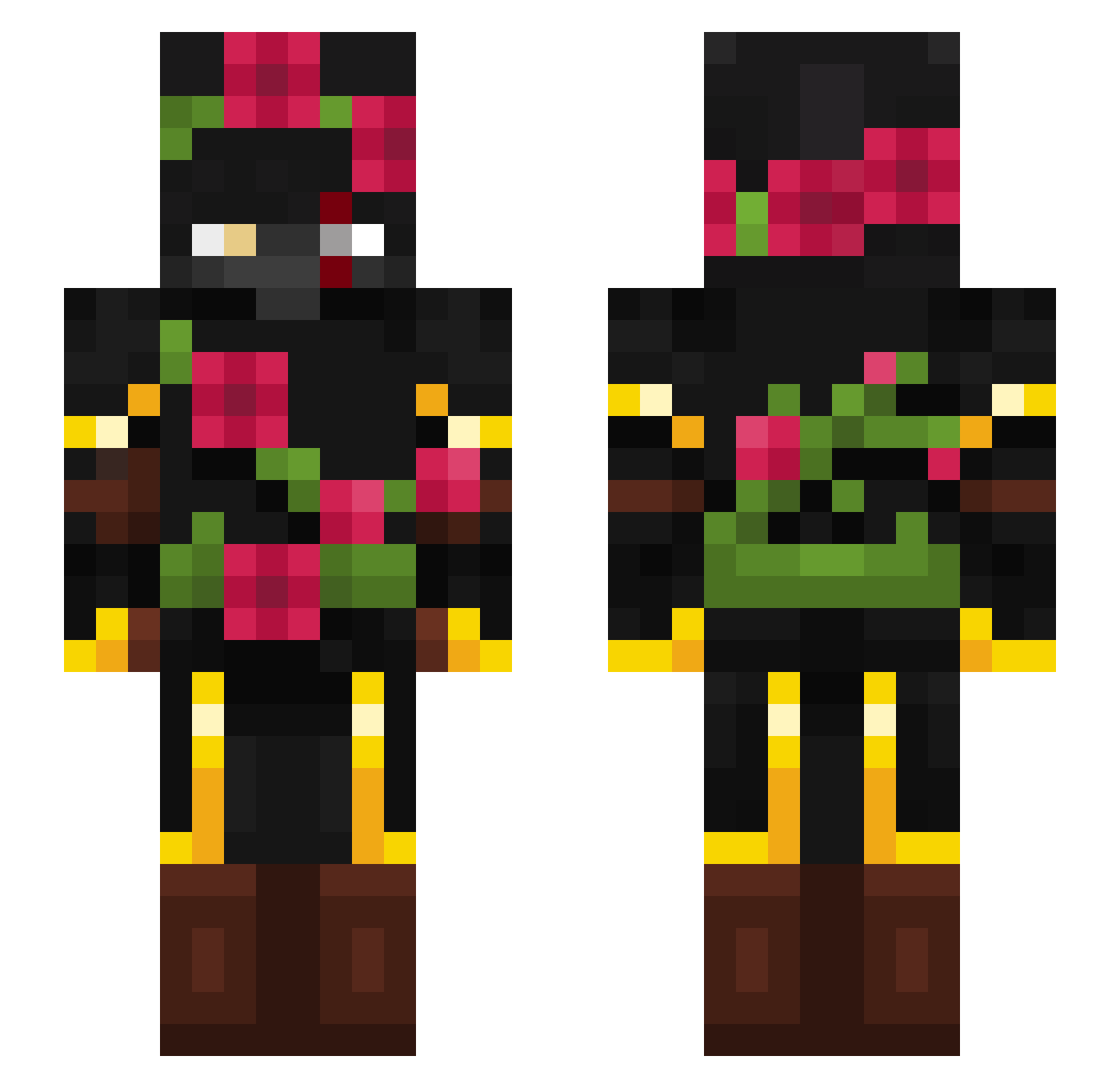 ItzSkeptical__ Minecraft skin, front and back view