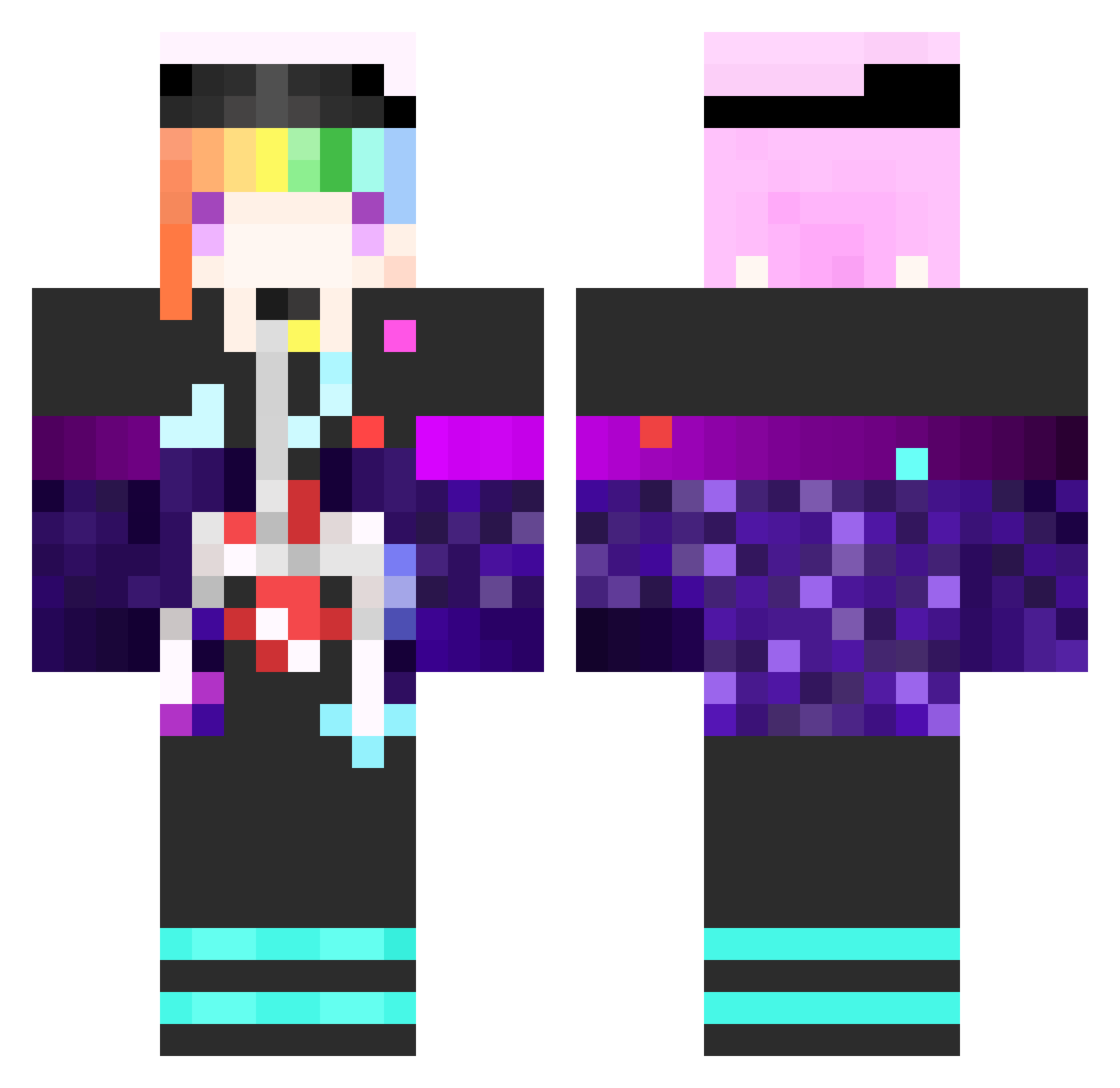 yoyi5487 Minecraft skin, front and back view