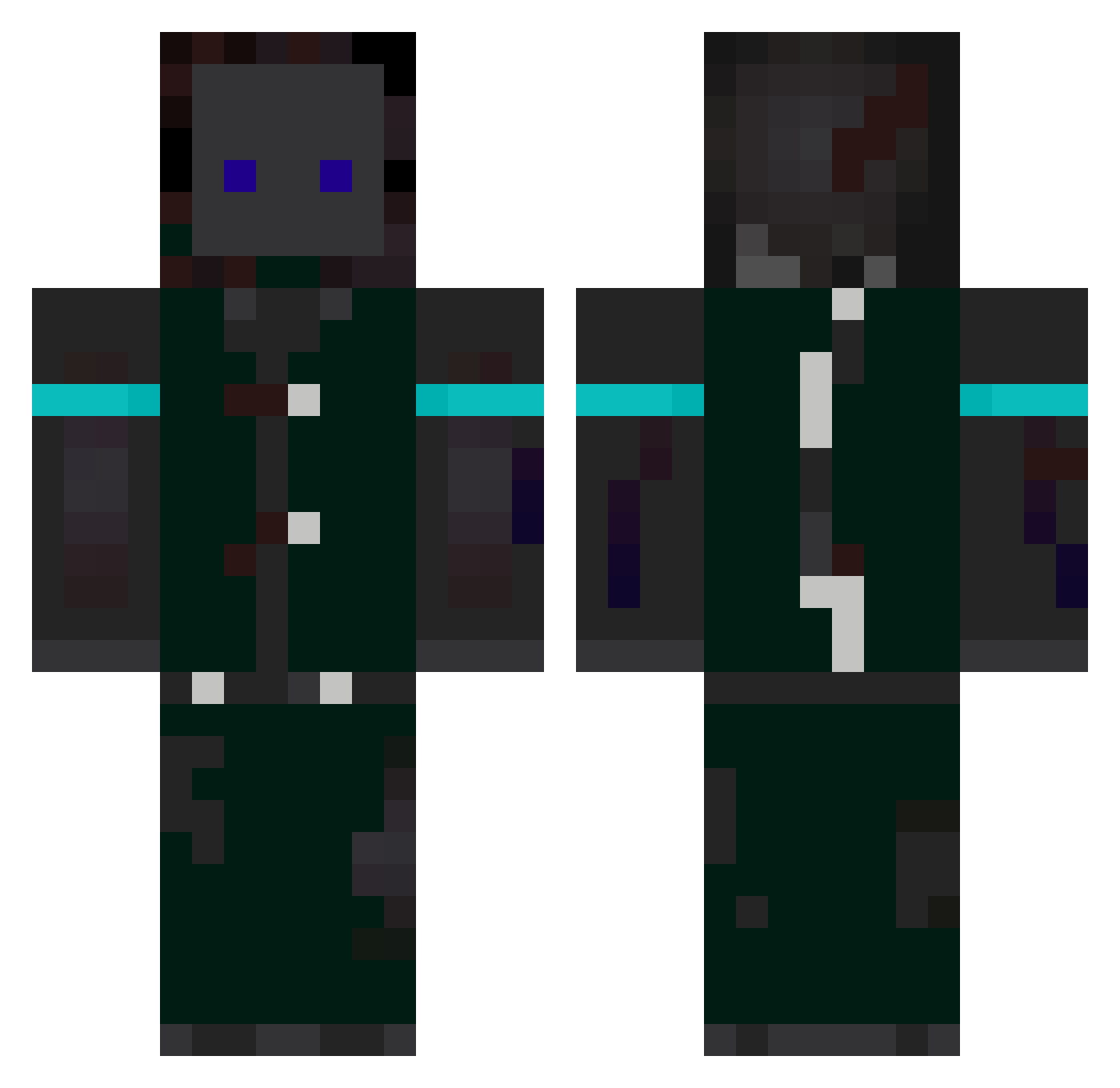 kazukun2014 Minecraft skin, front and back view