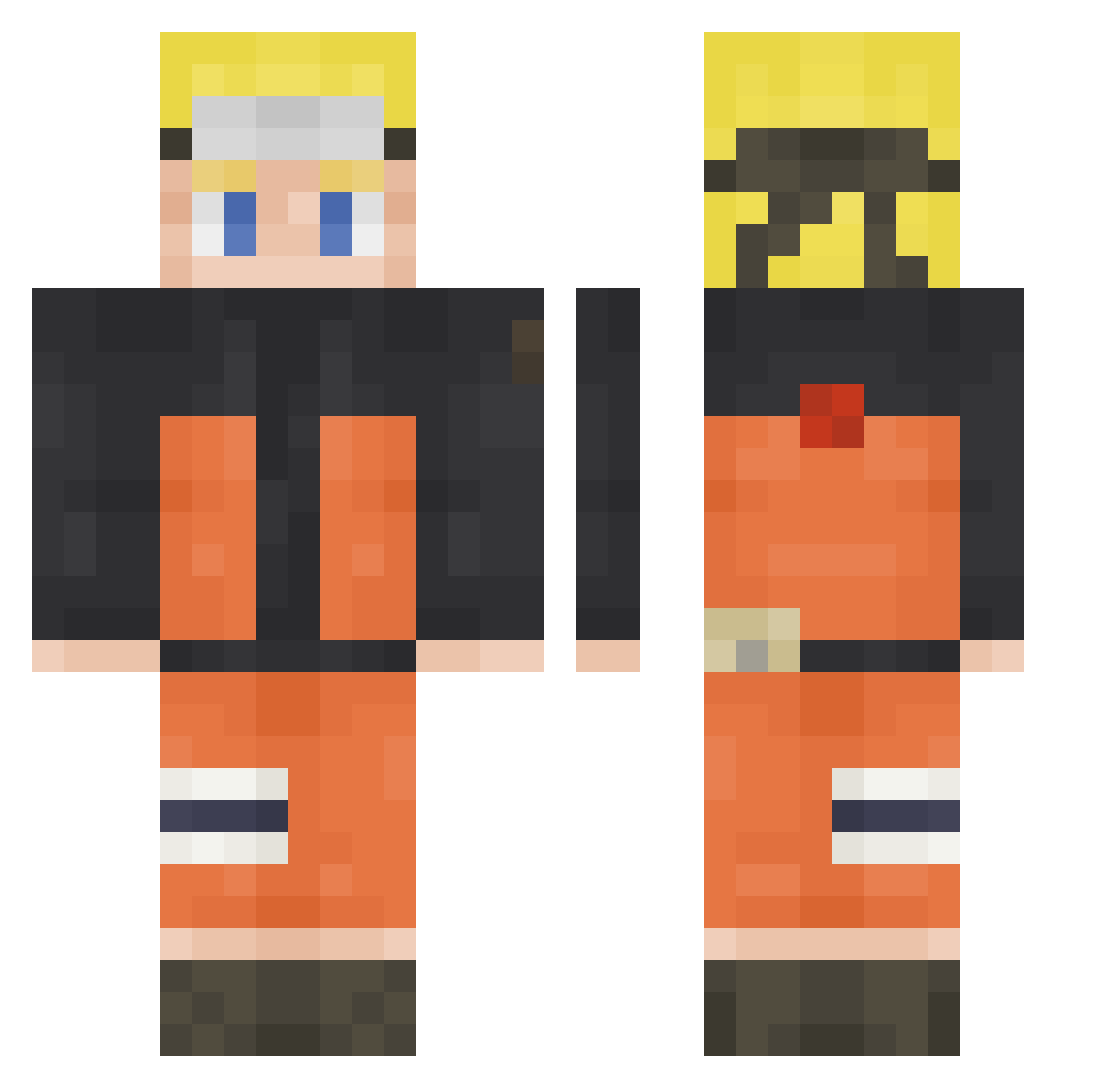 byStiegi Minecraft skin, front and back view