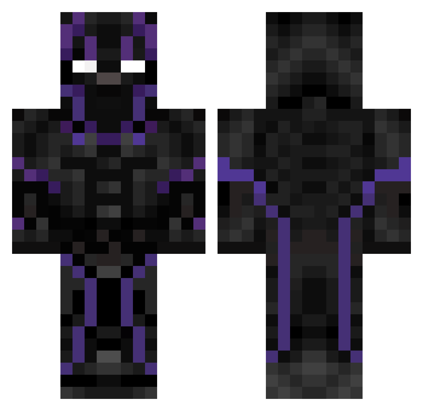 sonicpreto Minecraft skin, front and back view