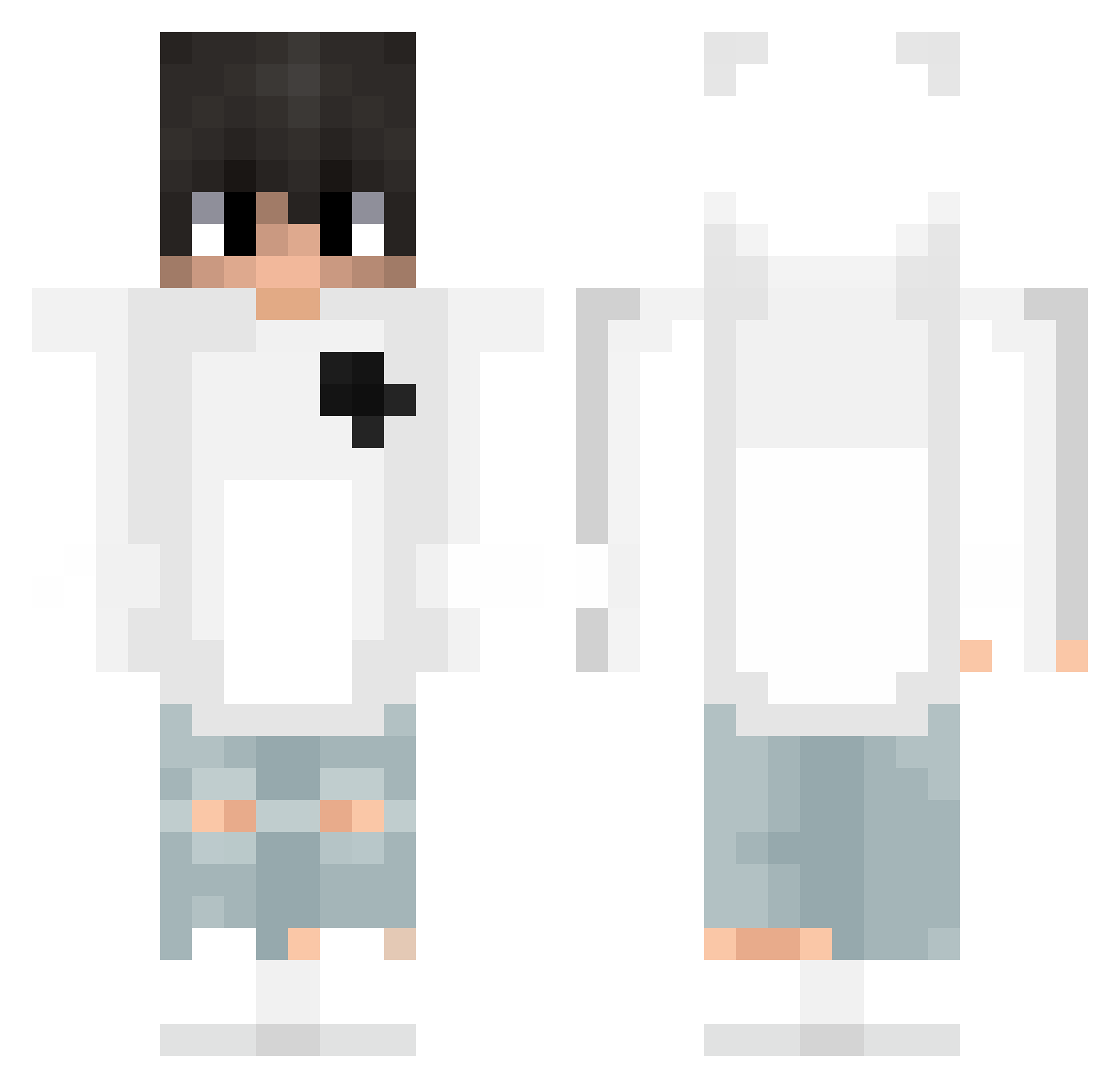 Traktor223 Minecraft skin, front and back view