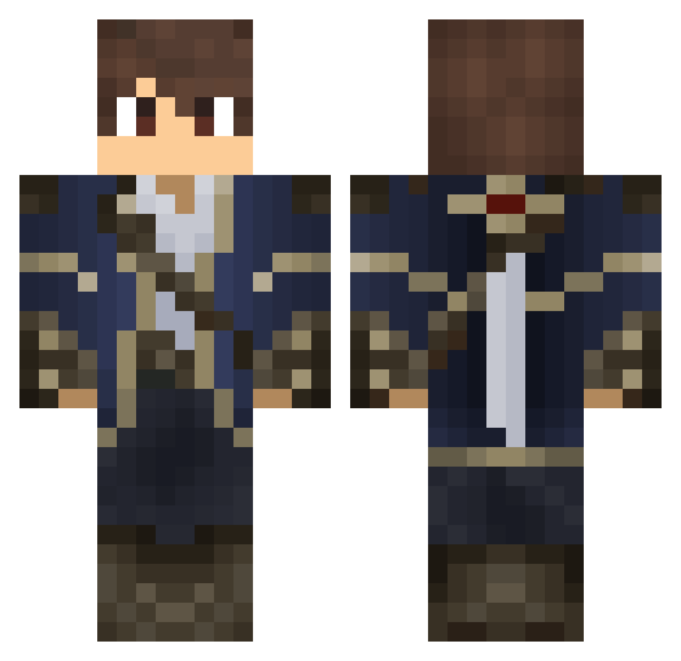 DiehardTooth9 Minecraft skin, front and back view