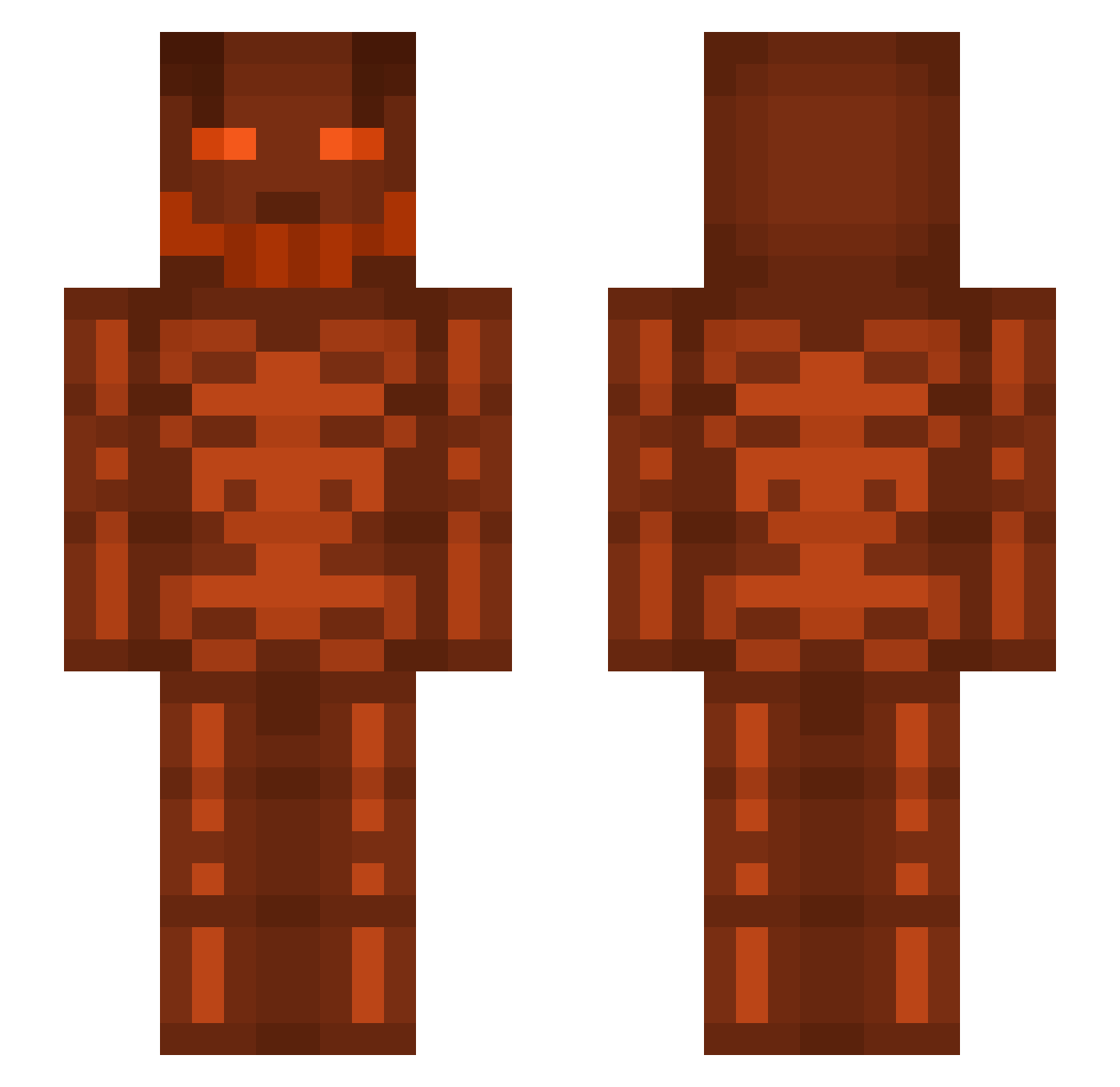 Insomnia_smile Minecraft skin, front and back view