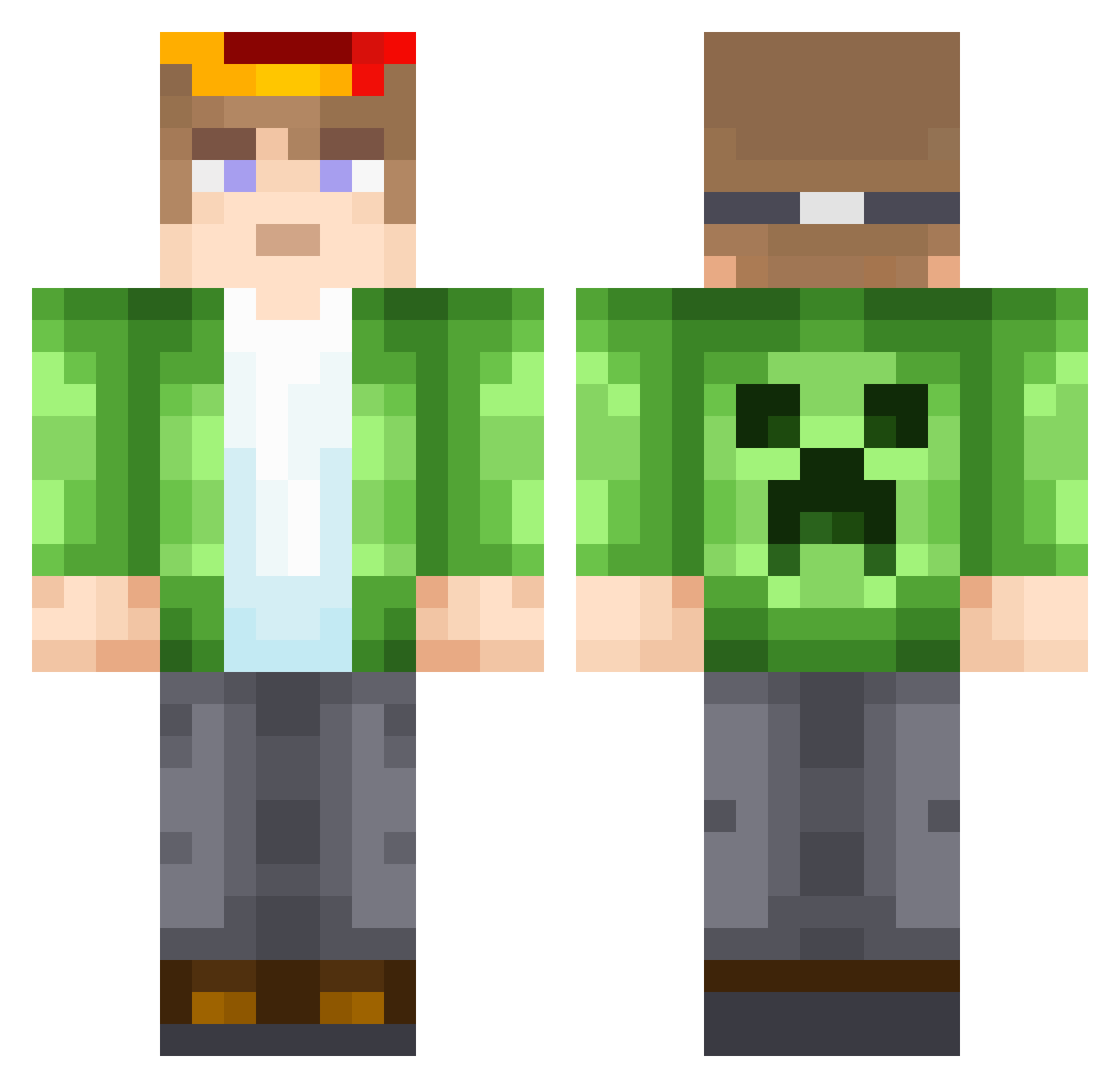 Ox1tocin_ Minecraft skin, front and back view