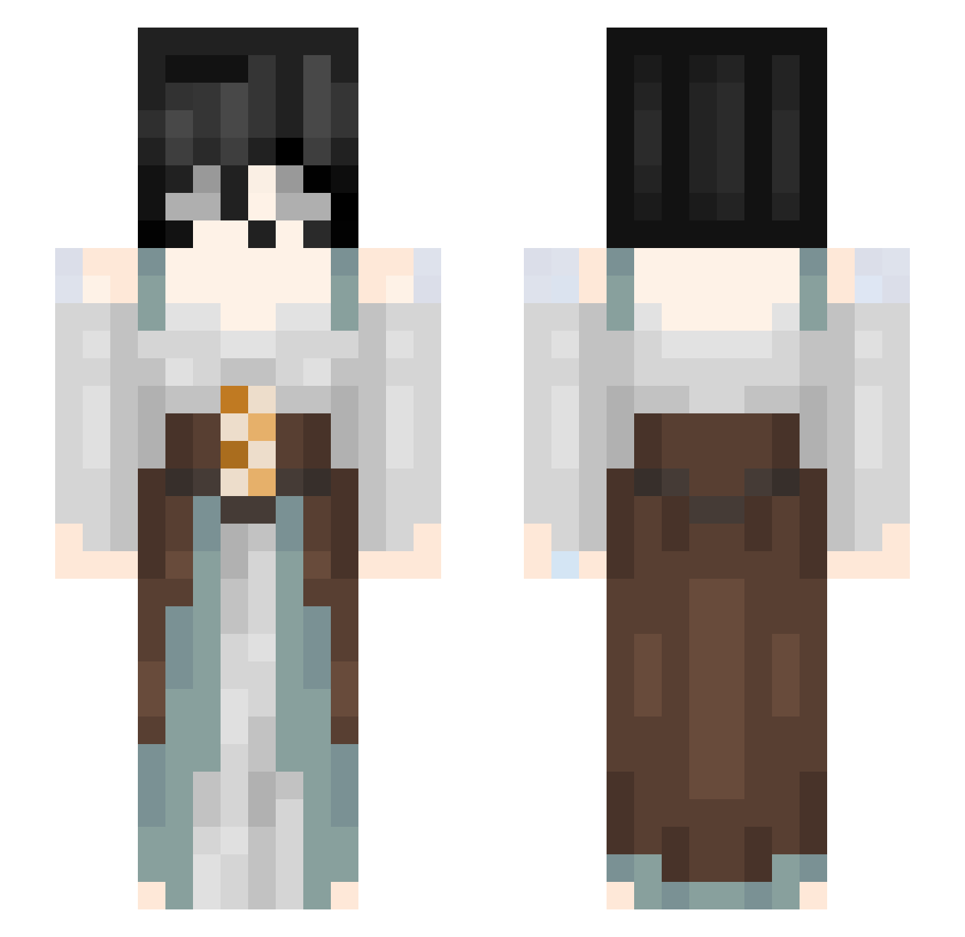 Luna_Eclipse123 Minecraft skin, front and back view