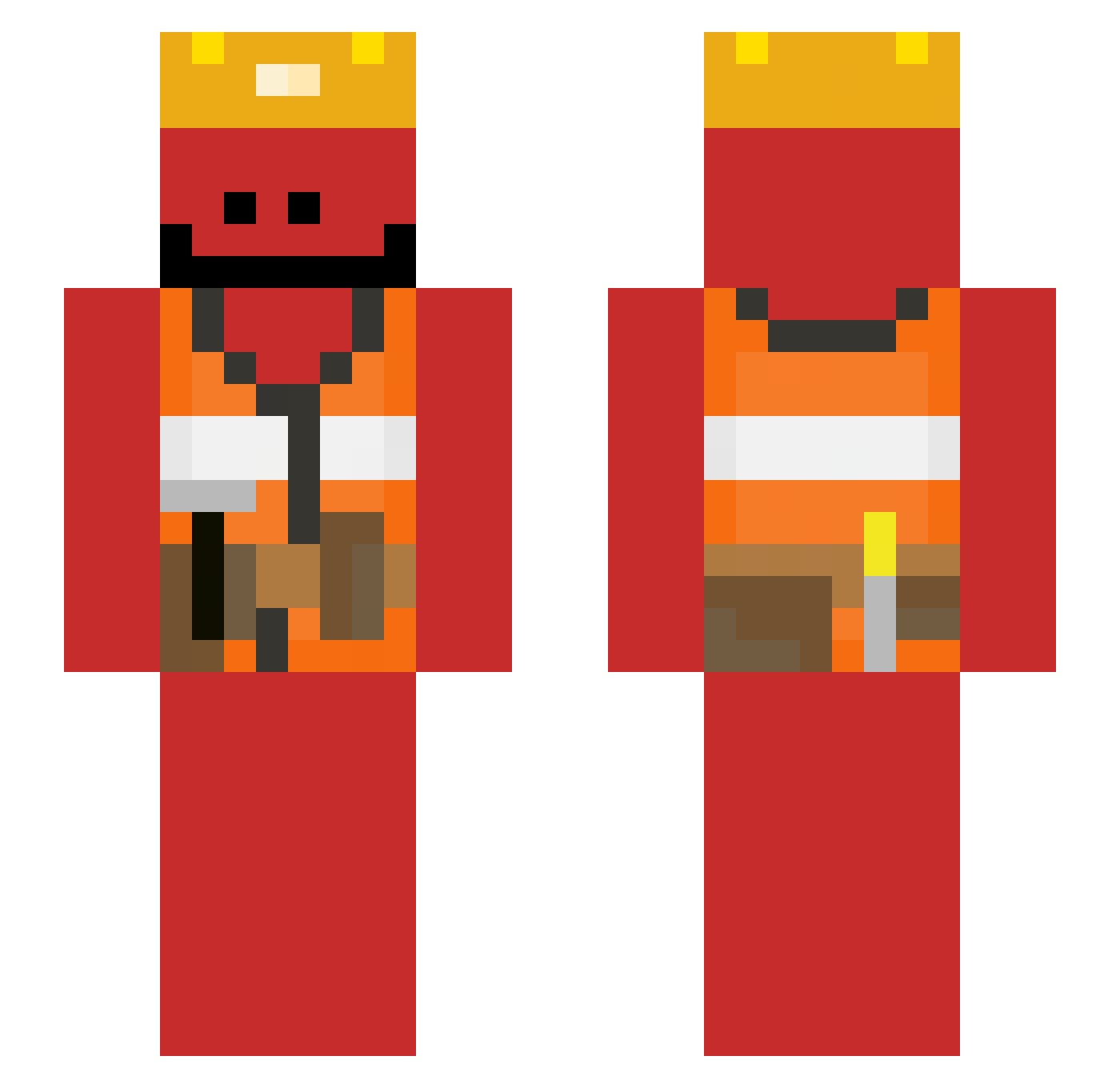 Qmoy_ Minecraft skin, front and back view