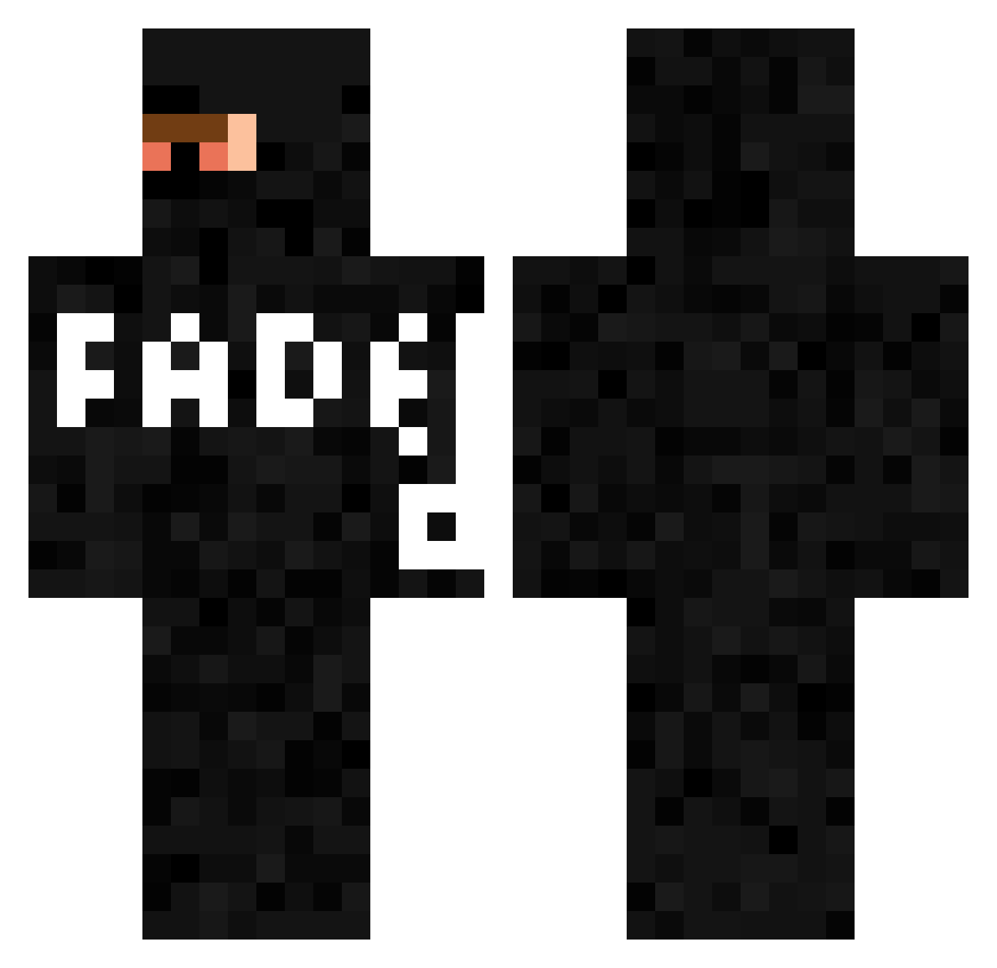 xobal_1654 Minecraft skin, front and back view