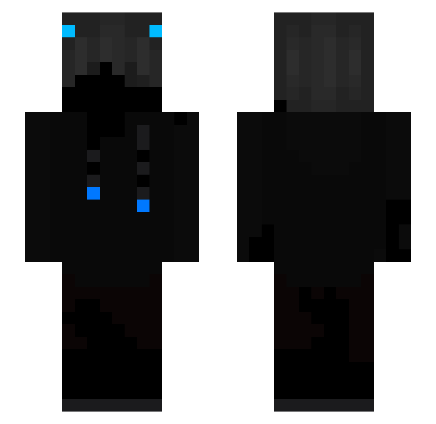 wiko4432 Minecraft skin, front and back view