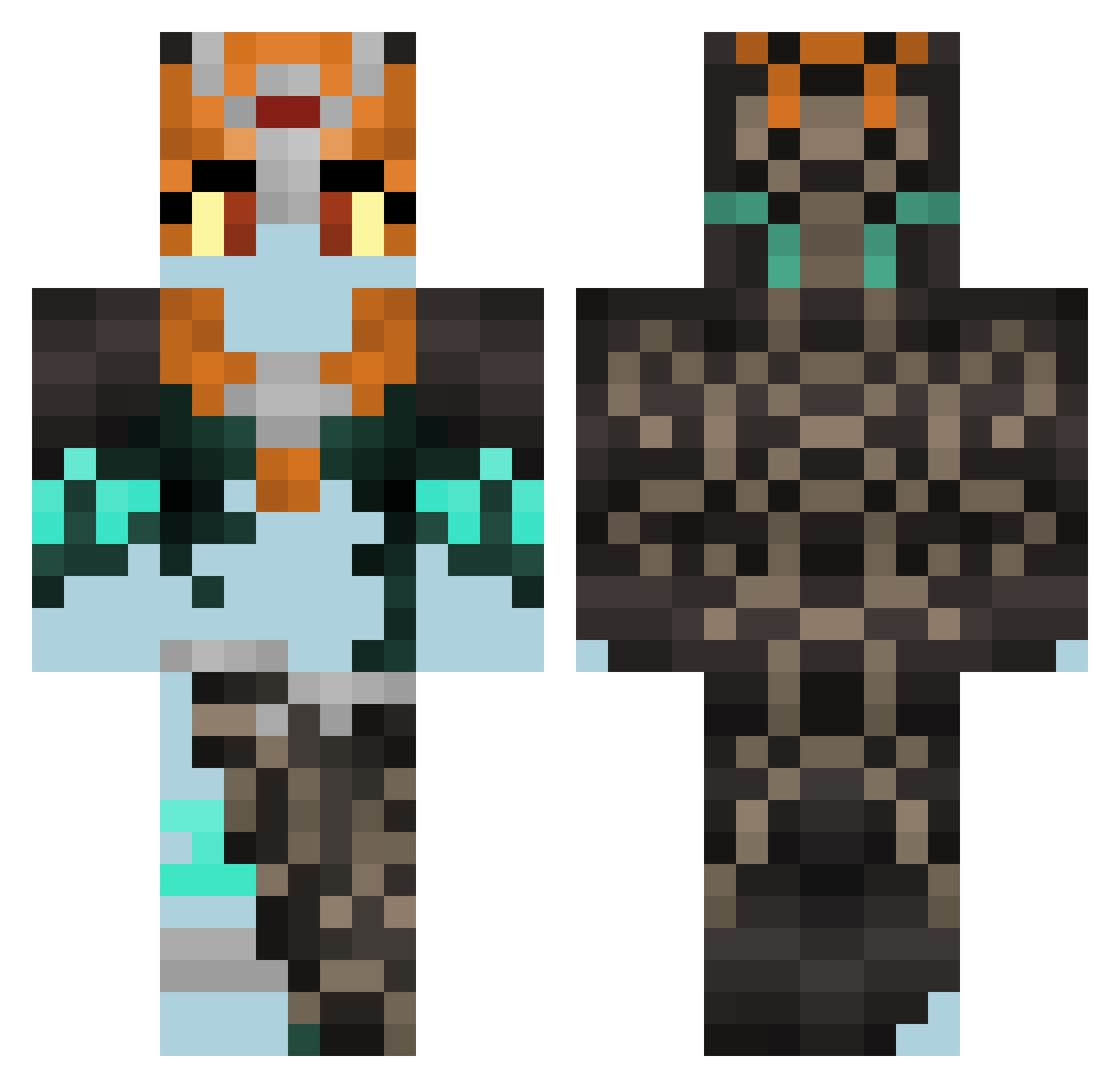 rulerofthetwili Minecraft skin, front and back view