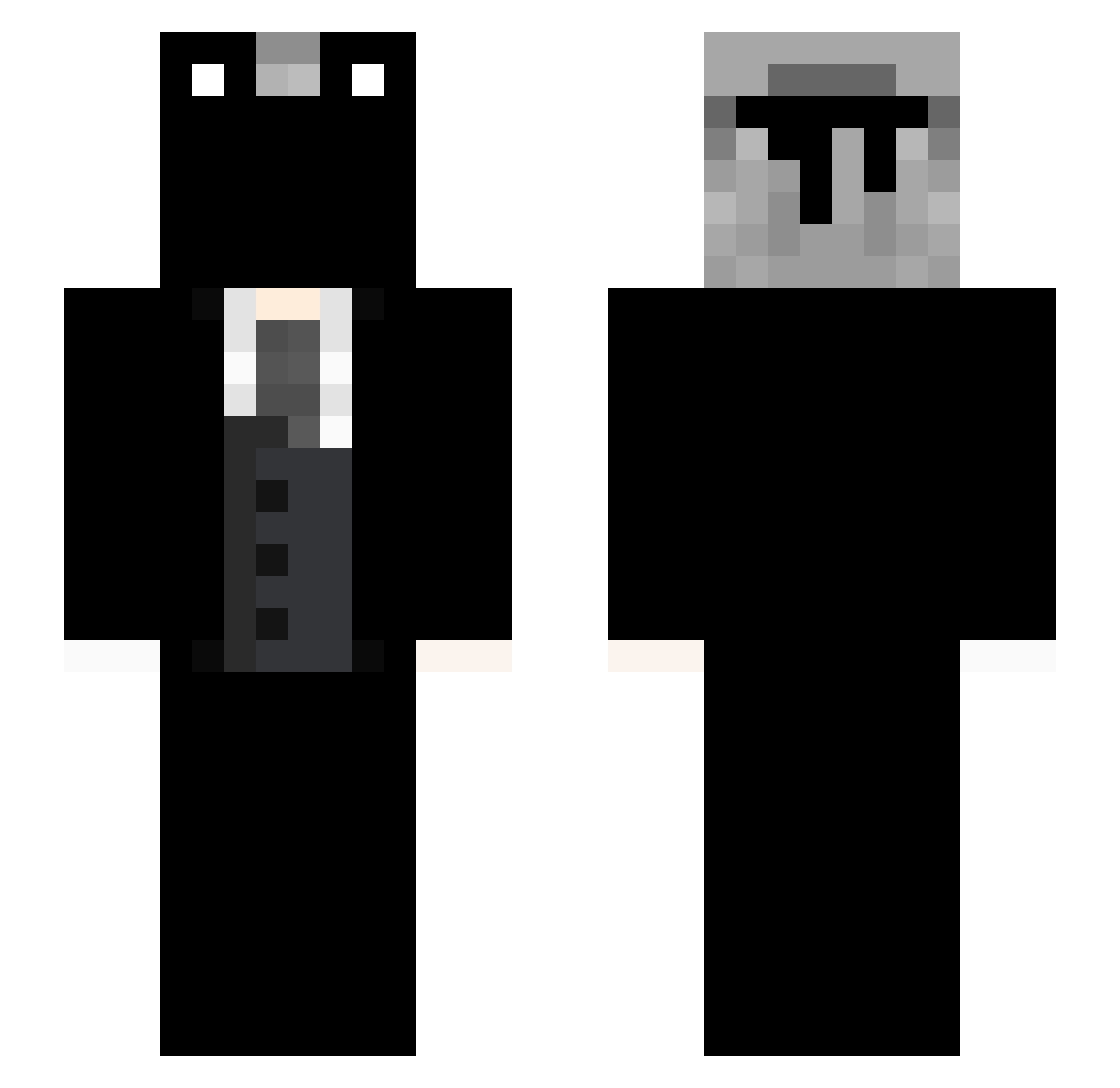 wallox_x Minecraft skin, front and back view