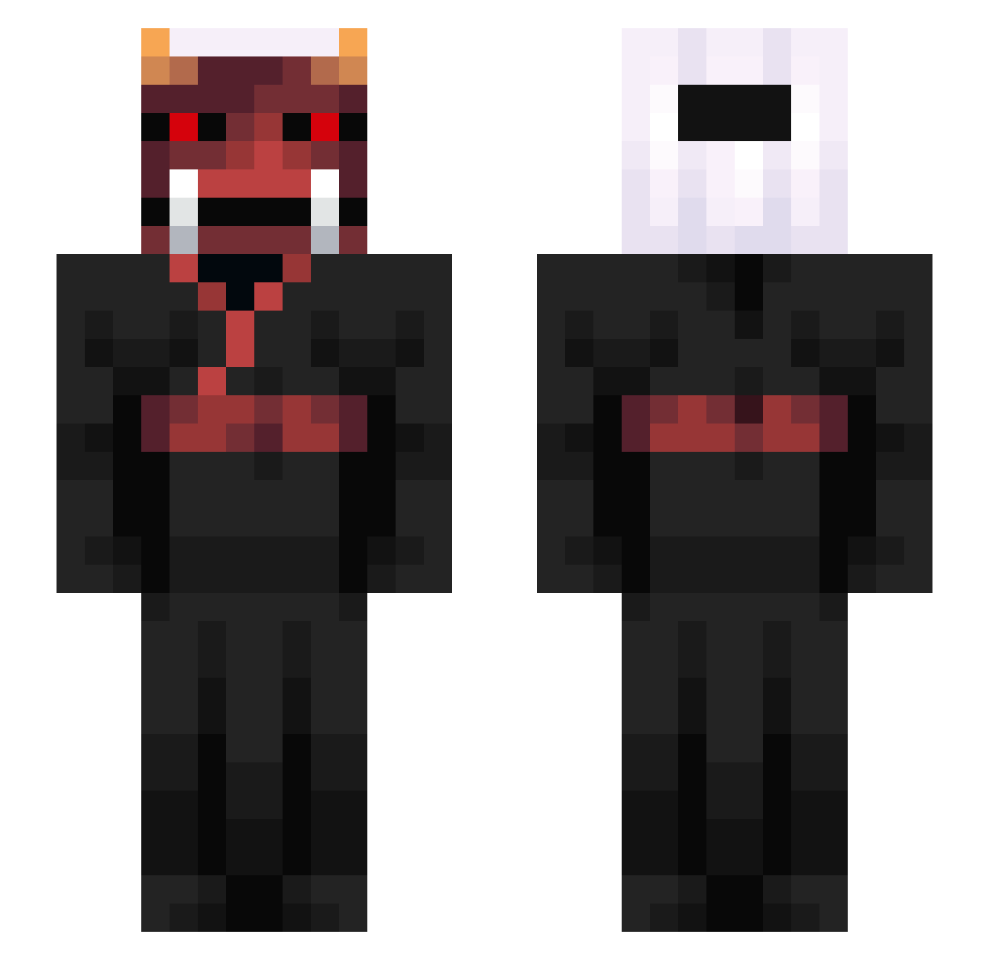 sejie Minecraft skin, front and back view