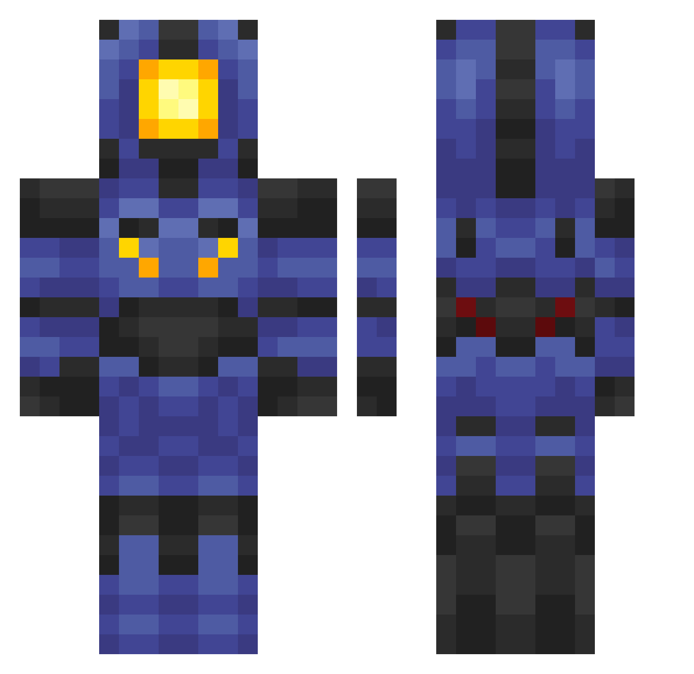 minecraftboy409 Minecraft skin, front and back view